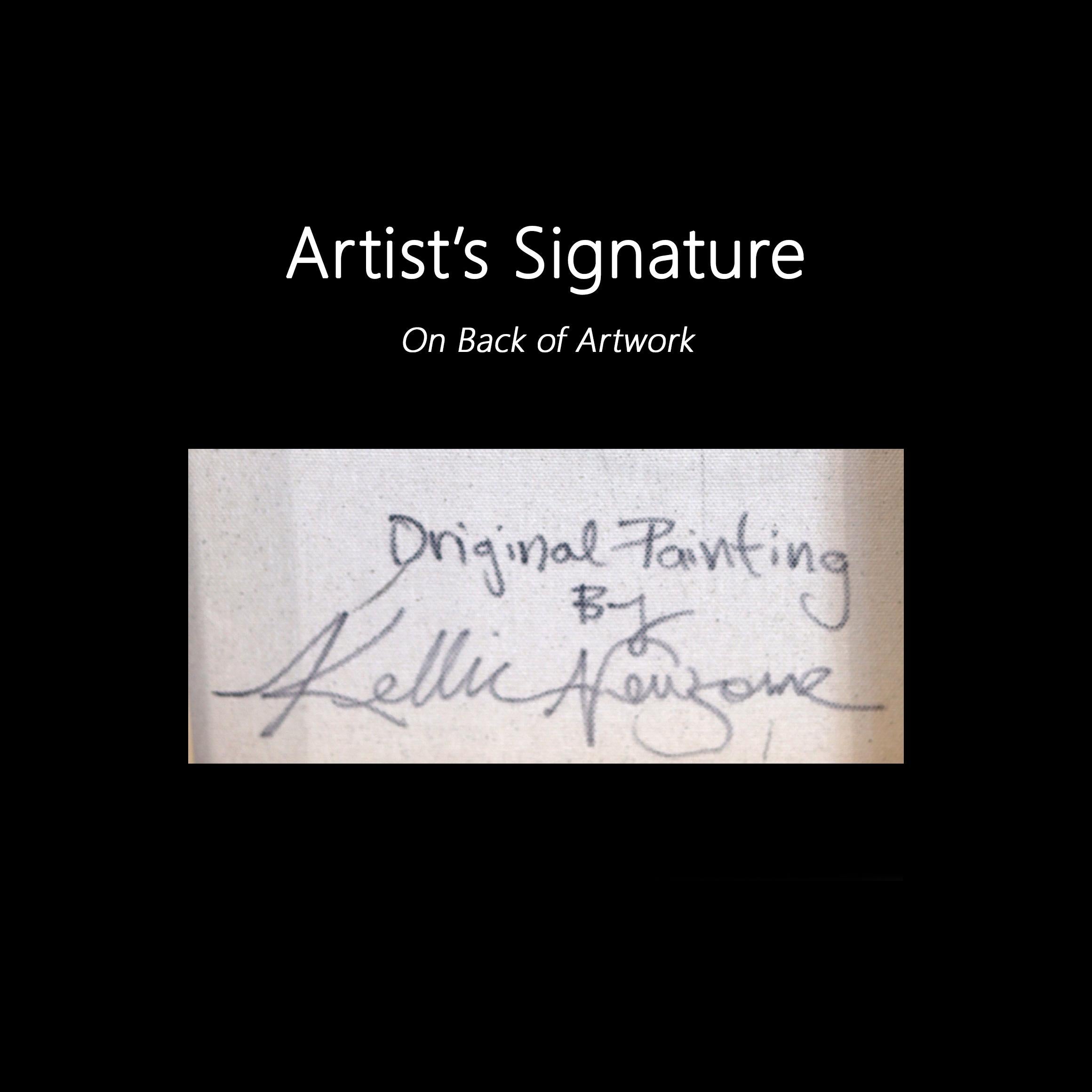 Sight of Fall - Gerahmte bunte Blumenstillleben Mixed Media Malerei auf Leinwand im Angebot 4