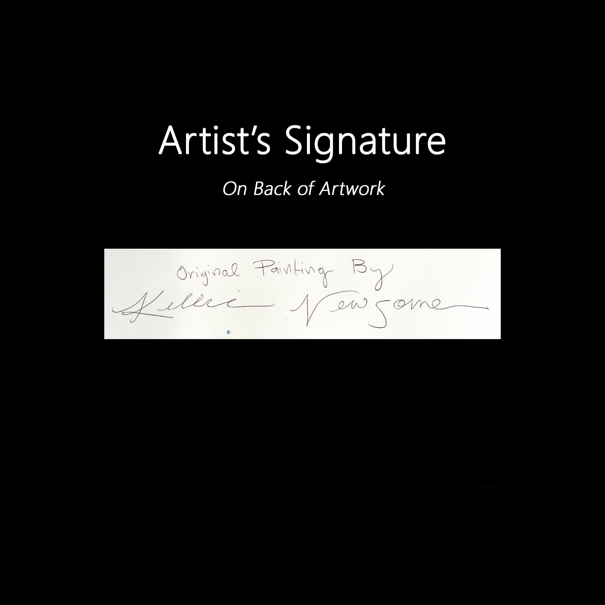 Soft Serve in einer Waffeltüte - Original Fun Dessert Mixed Media Malerei auf Papier im Angebot 1