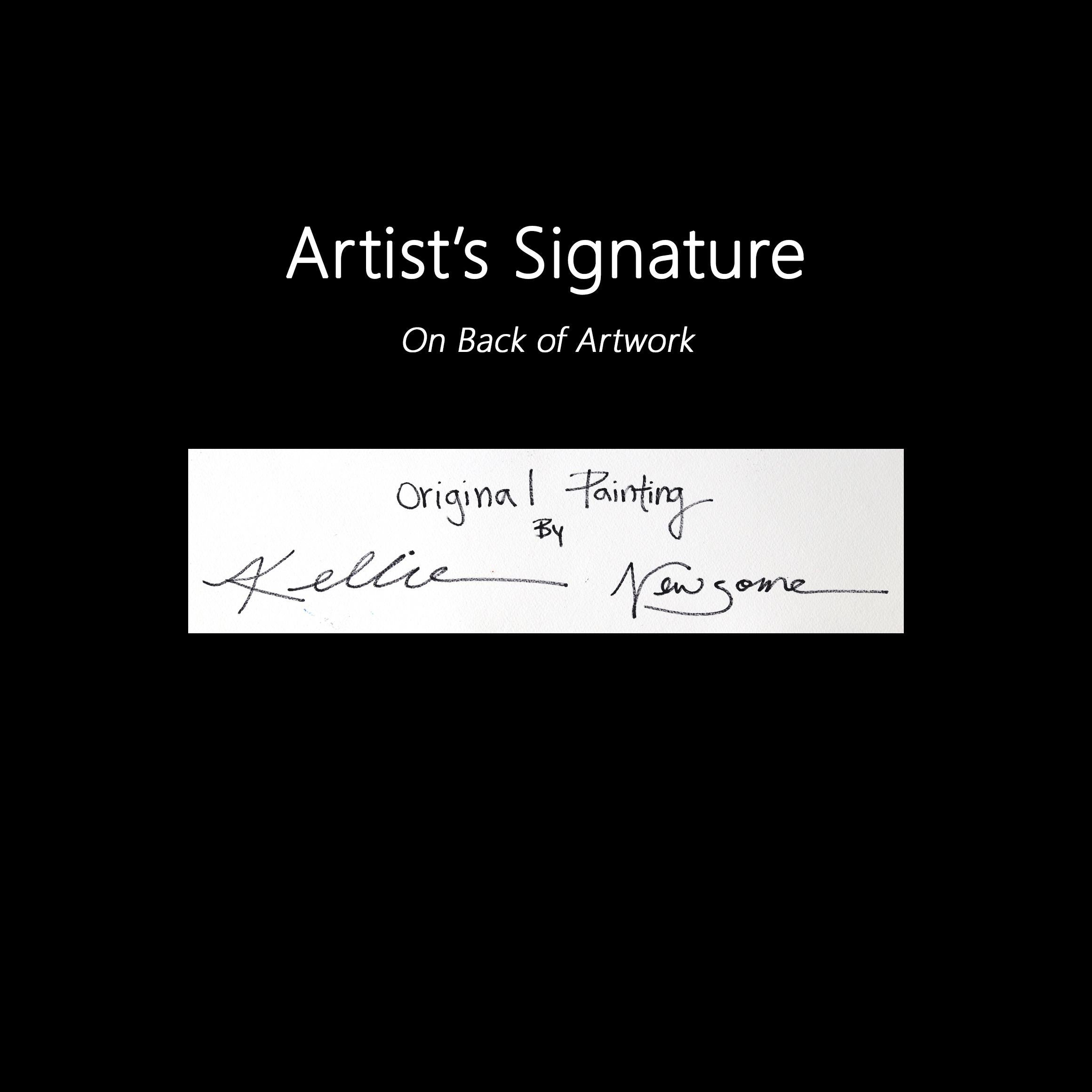 Spottrf in a Crowd - Wild Cat Portrait Mixed Media Sage Green Painting on Paper en vente 5