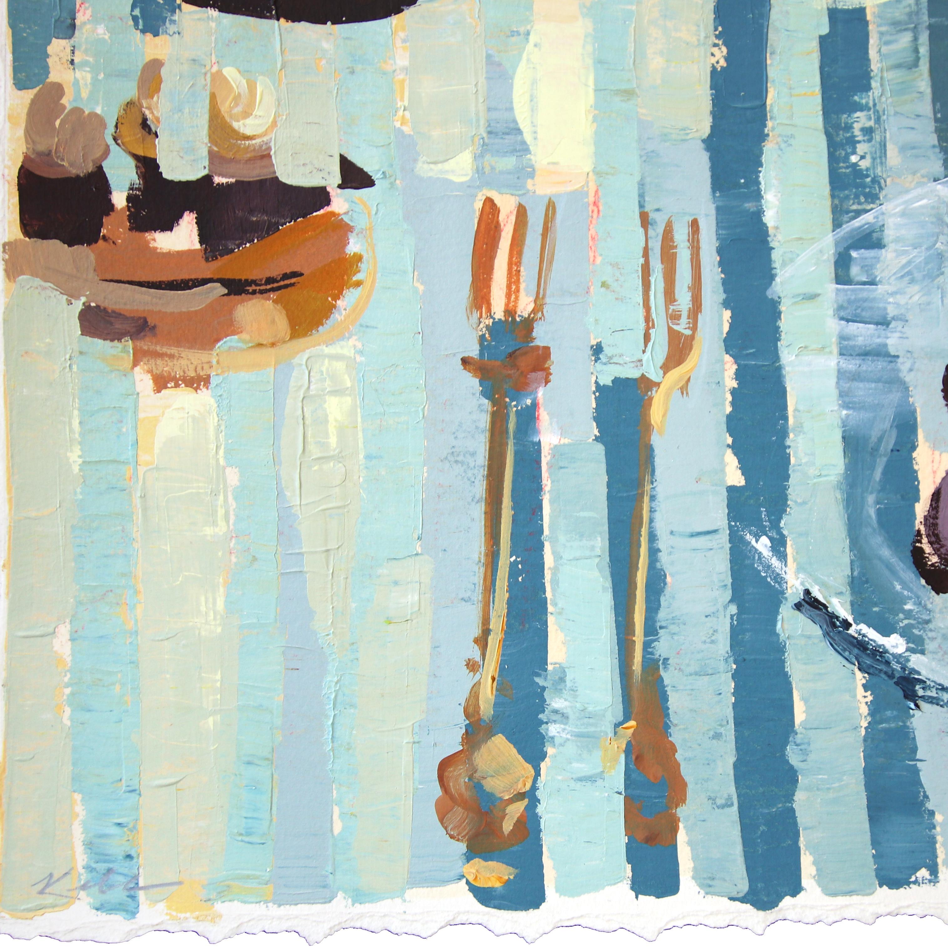 La artista Kellie Newsome, residente en Columbus, Georgia (EE.UU.), está especializada en bodegones dinámicos y abstractos. Su estilo expresivo hace hincapié en la estructura de las líneas, creando cuadros vibrantes que celebran los detalles
