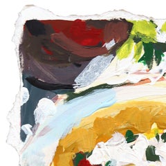 Taco Time - Original Abstrakt Mexikanisches Essen Stillleben Acryl Kunstwerk auf Papier