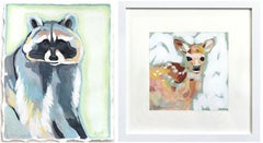 Due opere d'arte di Kellie Newsome: "I Am Back" + "Spotted Young One".