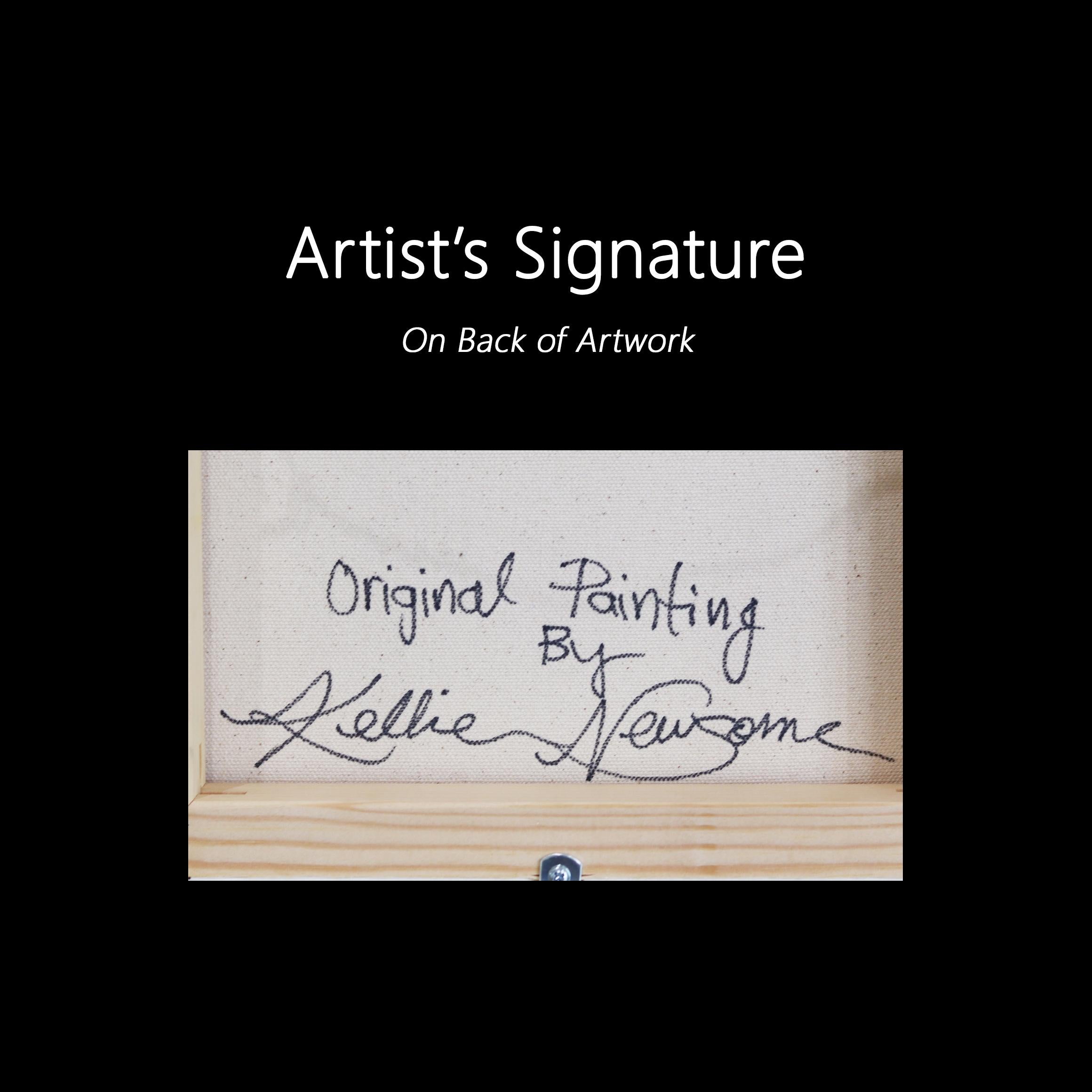 Wondering Rose - Gerahmtes Abstraktes Botanisches Blumenstillleben Kunstwerk auf Leinwand im Angebot 4