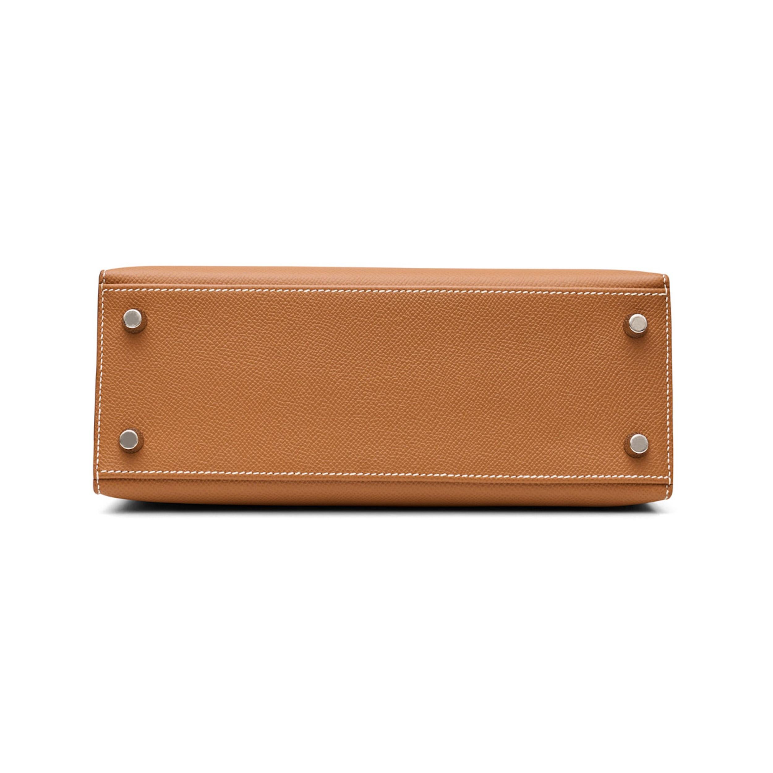Brown Kelly 25 Sellier Gold Epsom PHW