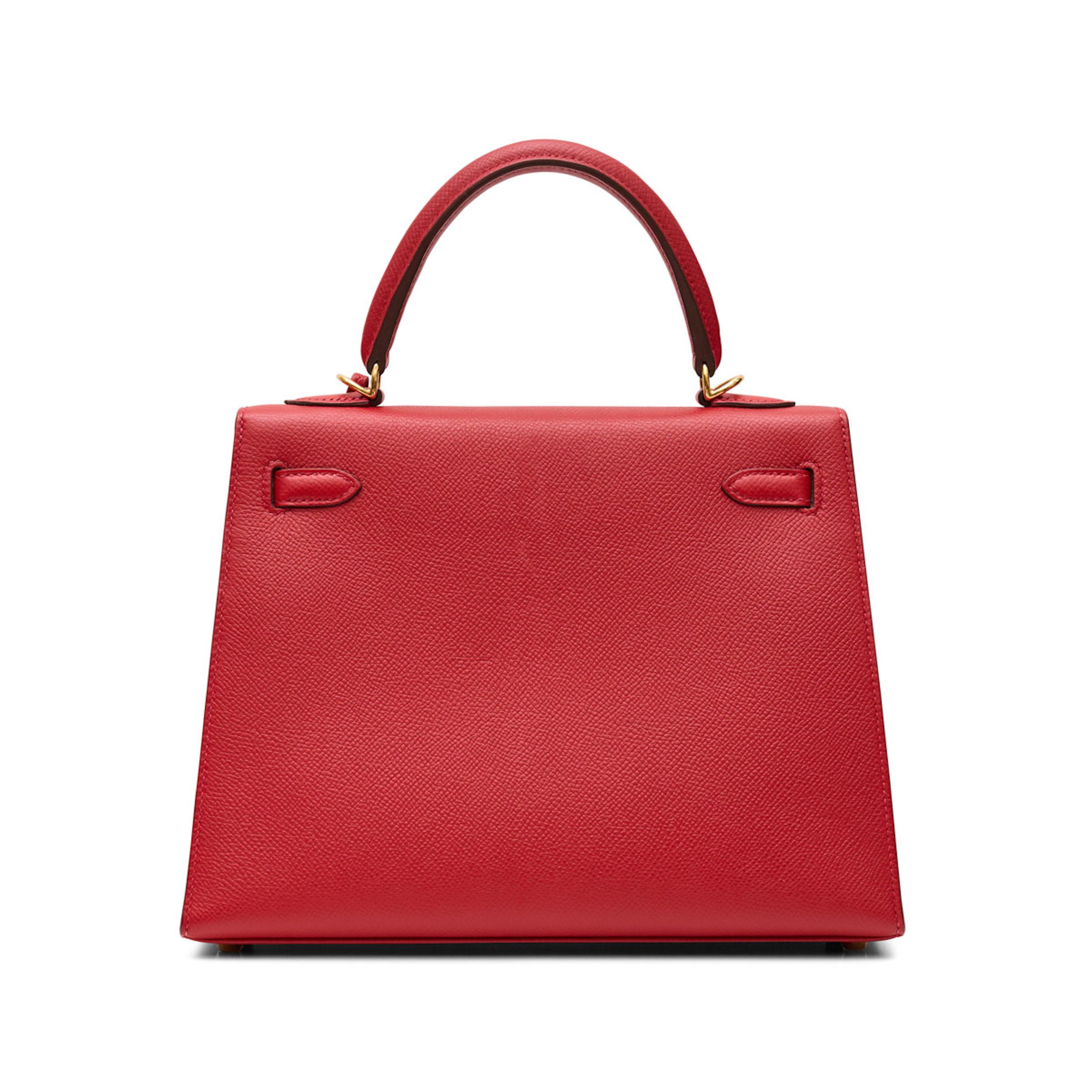 Red Kelly 25 Sellier Rouge Casaque Epsom GHW