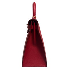 Kelly 28 rouge casaque gold hardware