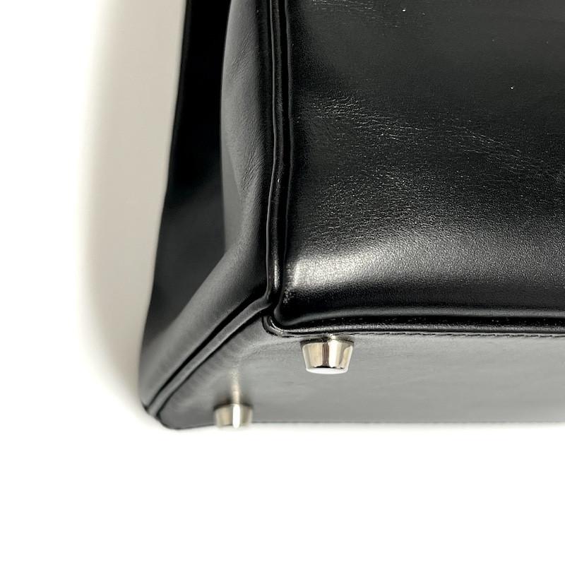Kelly 35 Black Box Leather For Sale 7
