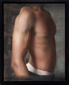 "Adam", Original Oil painting by Kelly Birkenruth of Young Man