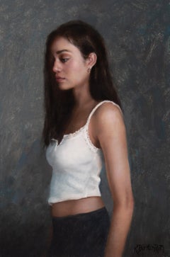 "Jules" - Peinture à l'huile figurative contemporaine de Kelly Birkenruth, 2024