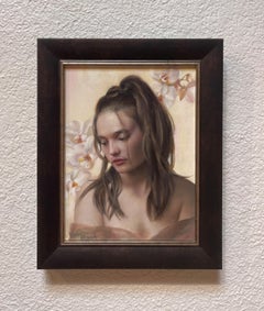 "Listening to the Whispers of the Orchids",  Oil painting by Kelly Birkenruth