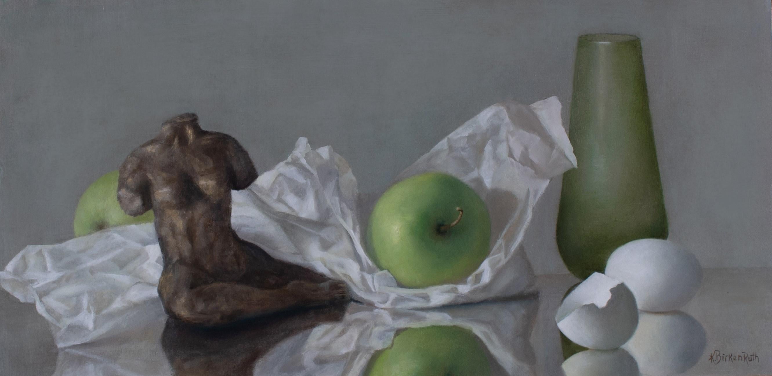 Figurative Painting di Kelly Birkenruth - "La genesi della femminilità" Pittura a olio