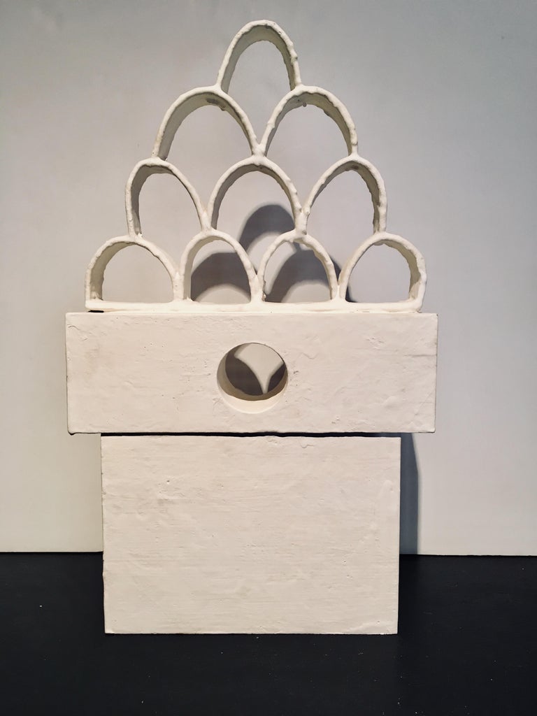 Kelly Bugden + Van Wifvat Abstract Sculpture - Sculpture, abstract birdhouse: 'Aviary'