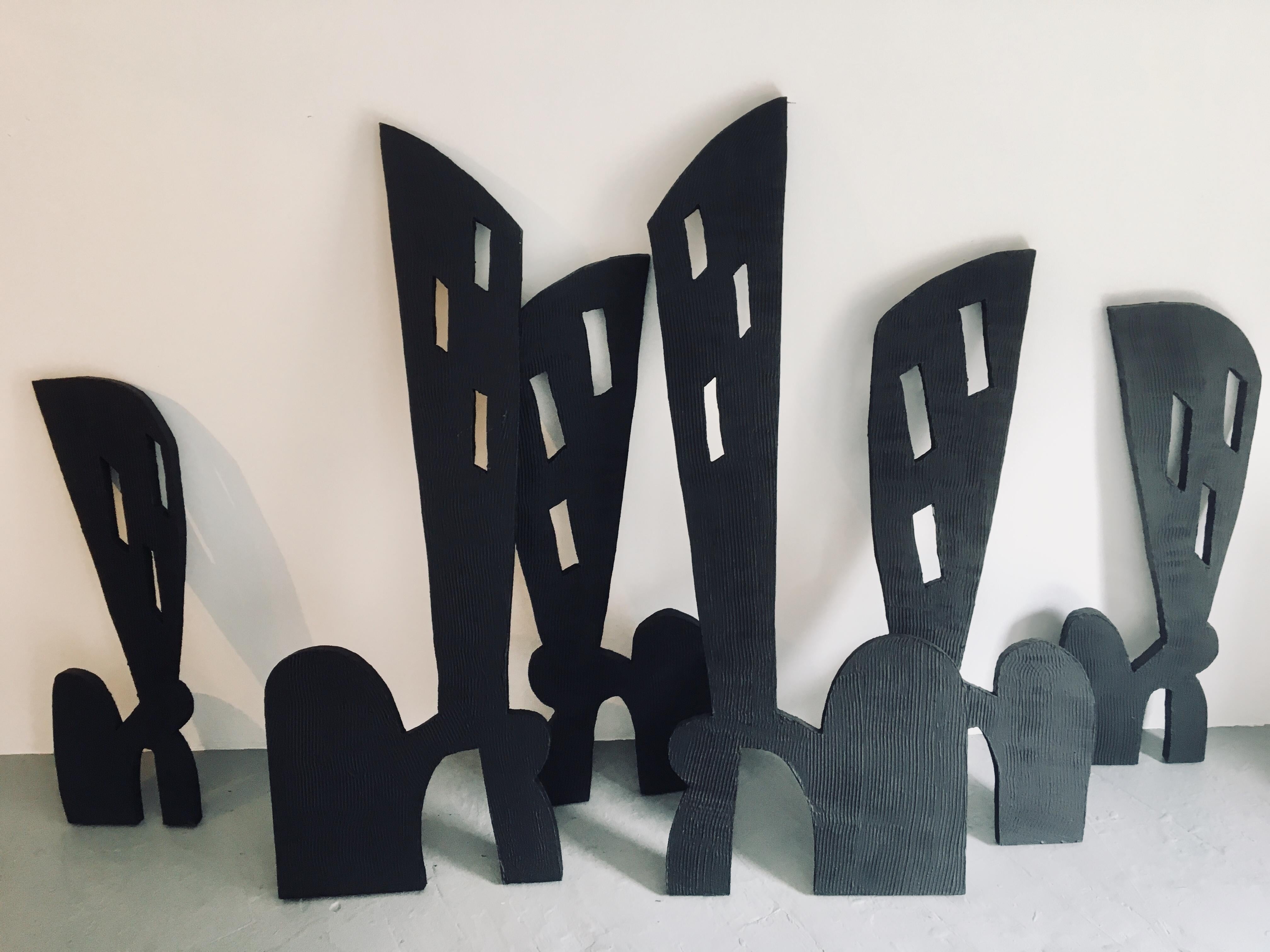 Abstract Sculpture di Kelly Bugden + Van Wifvat - Scultura astratta della città: 'Cityscape' (venduta separatamente)