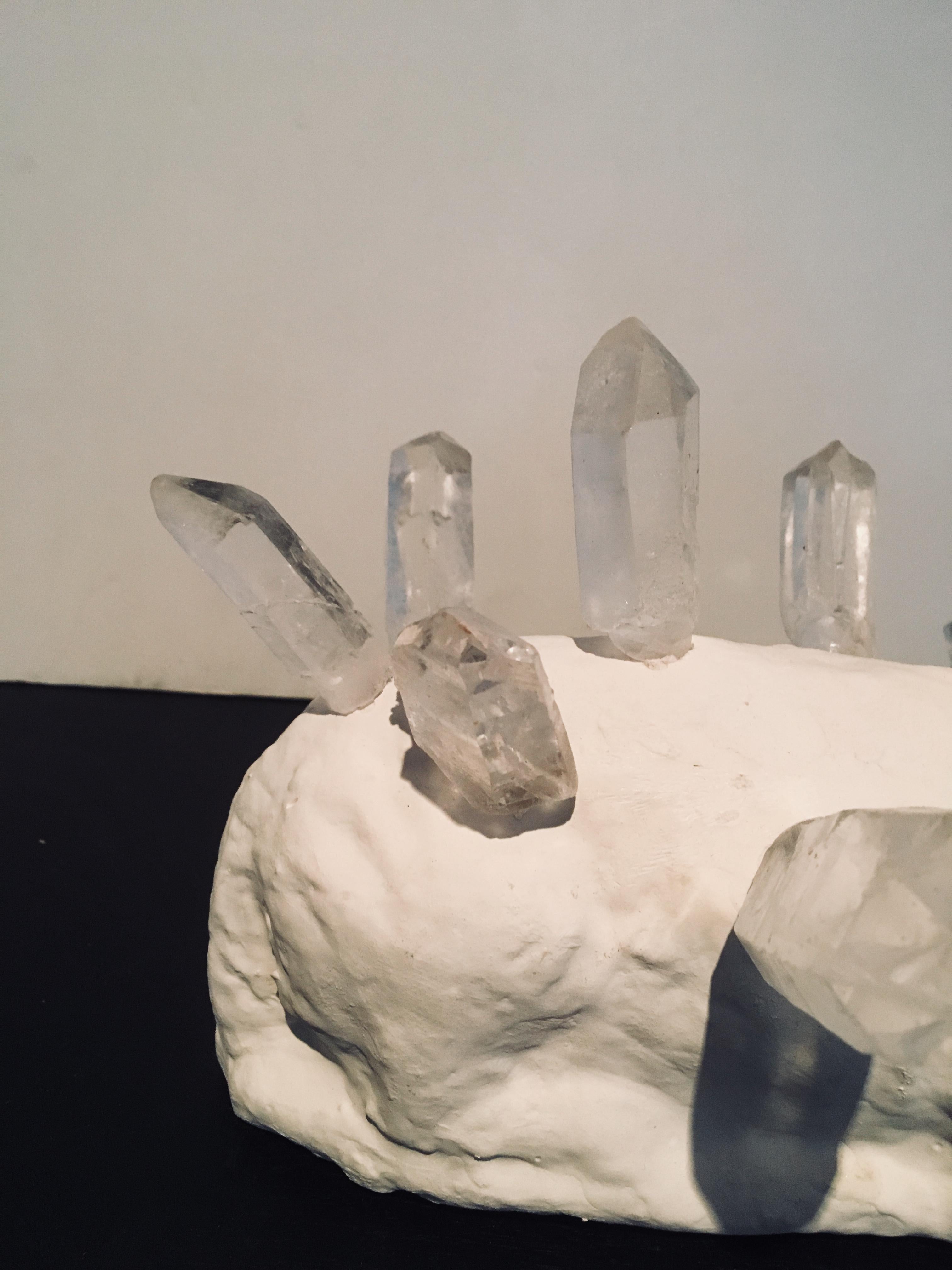 Abstract Lamb & Crystal Sculpture: 'Lamb Crystal' 4