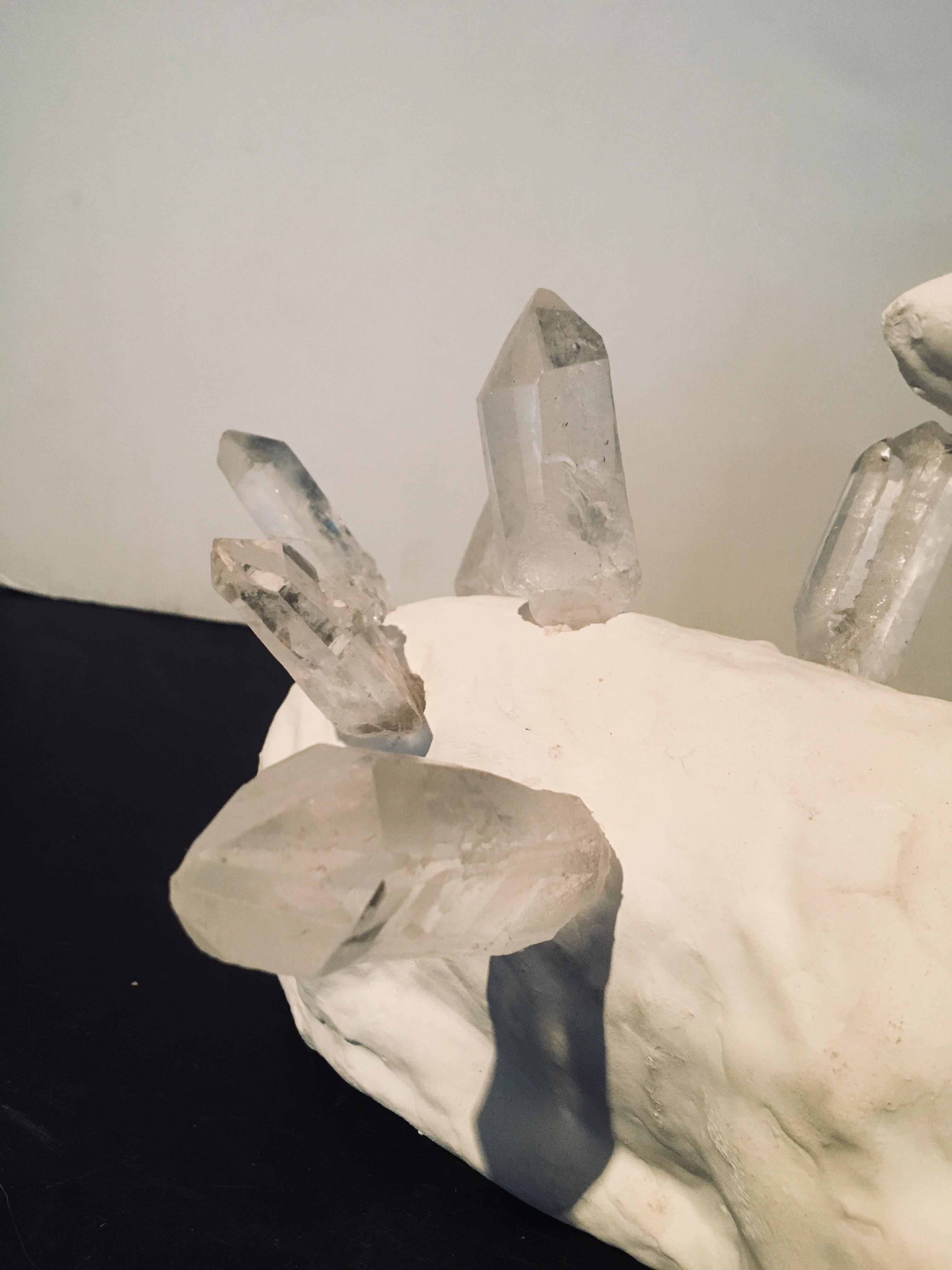 Abstract Lamb & Crystal Sculpture: 'Lamb Crystal' 5
