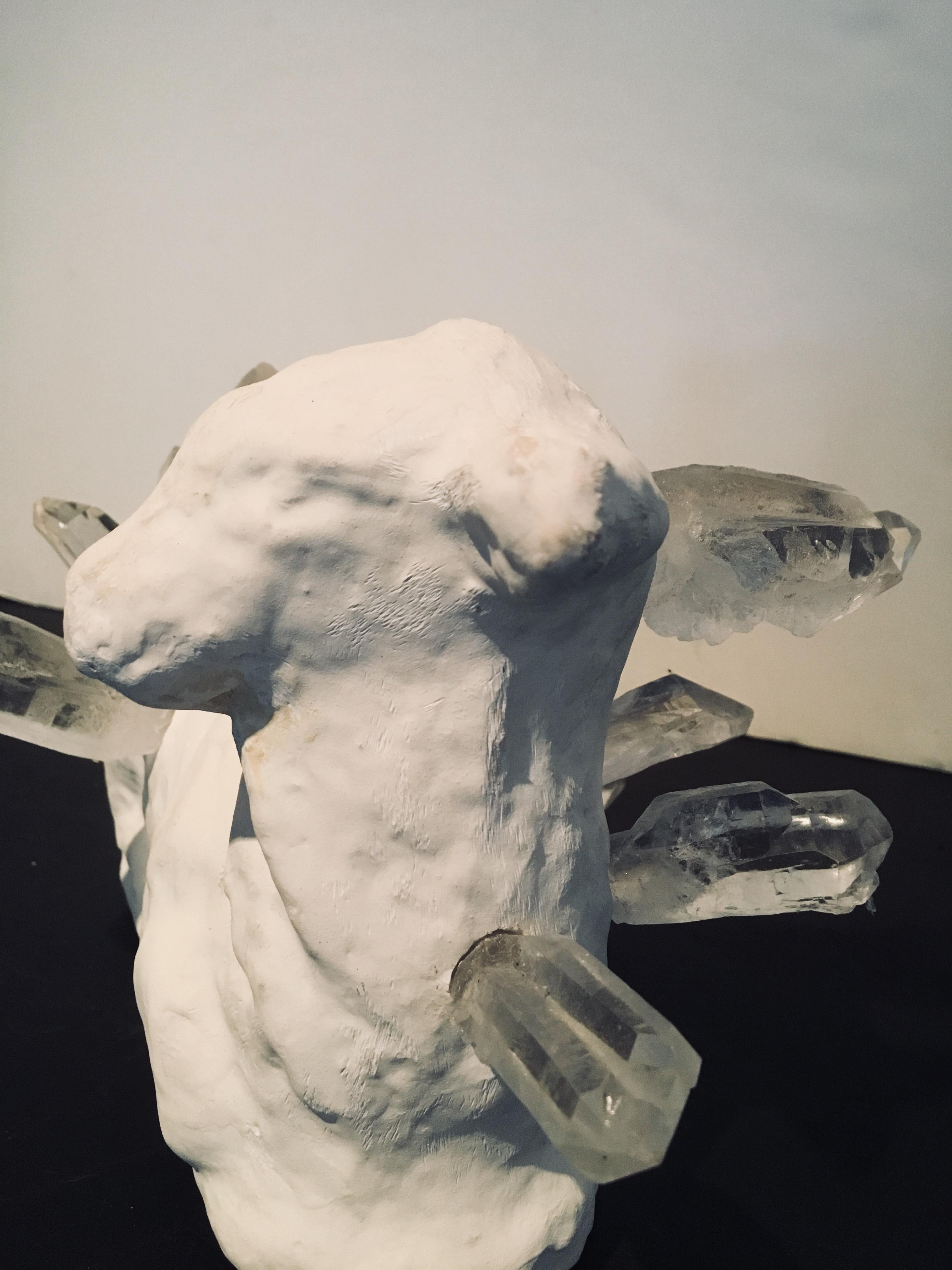 Abstract Lamb & Crystal Sculpture: 'Lamb Crystal' 7
