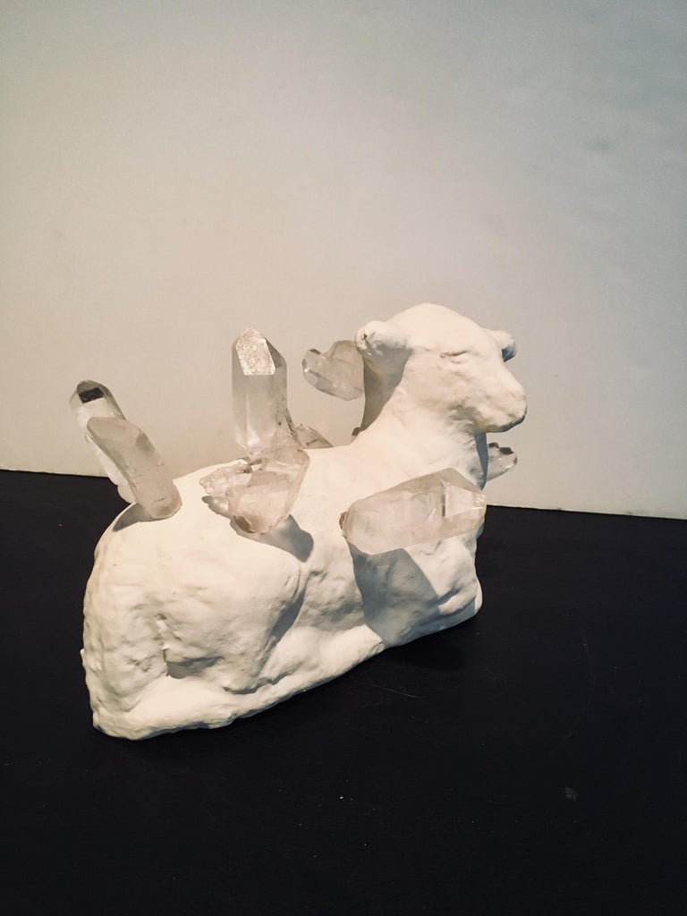 Abstract Lamb & Crystal Sculpture: 'Lamb Crystal' For Sale 3