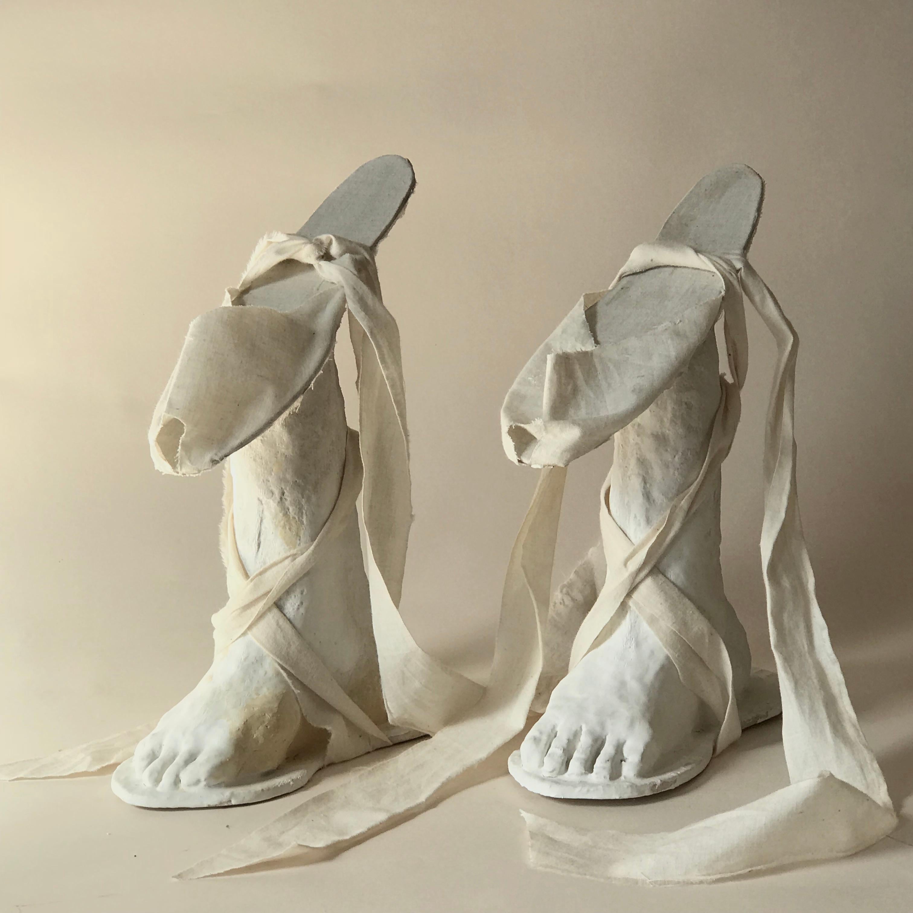 Sculpture: 'Pair of Chopines'  - Mixed Media Art by Kelly Bugden + Van Wifvat