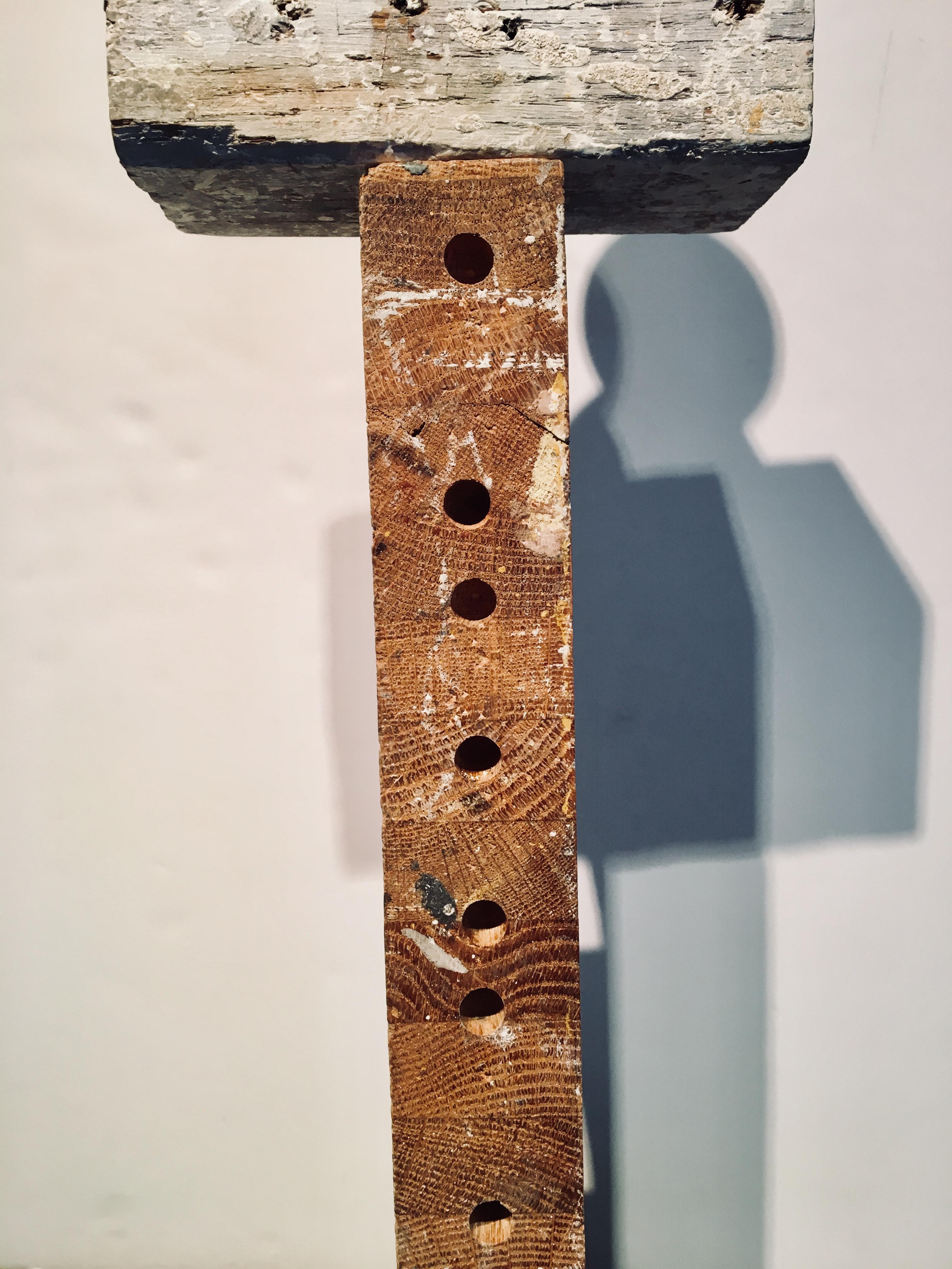 Abstract wood Sculpture: 'Rig I' 6