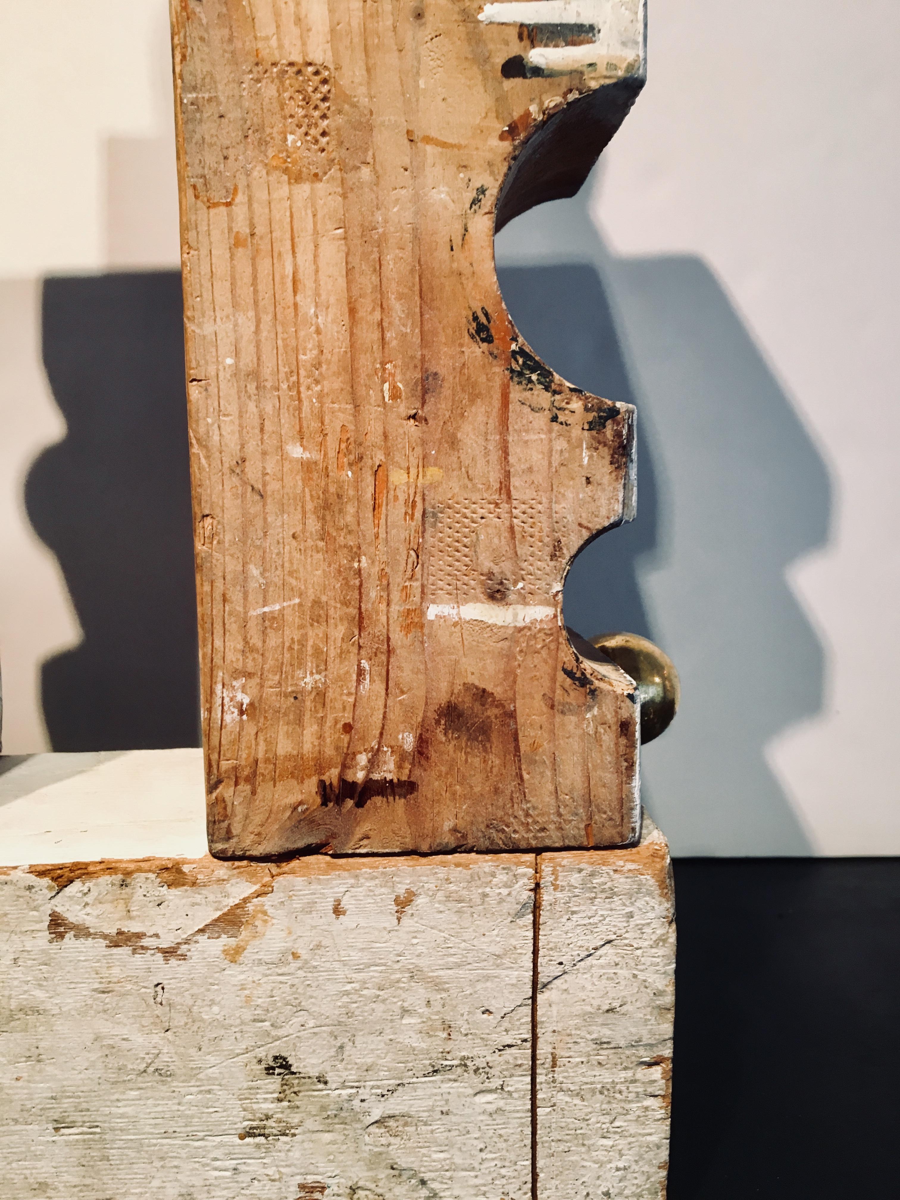 Abstract wood Sculpture: 'Rig III' 4