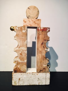 Abstract wood Sculpture: 'Rig III'