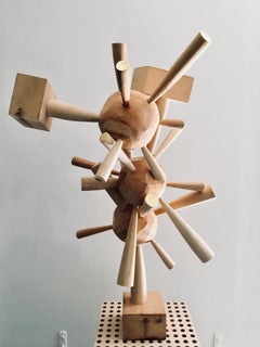 Scultura astratta in legno: "Senza Titolo