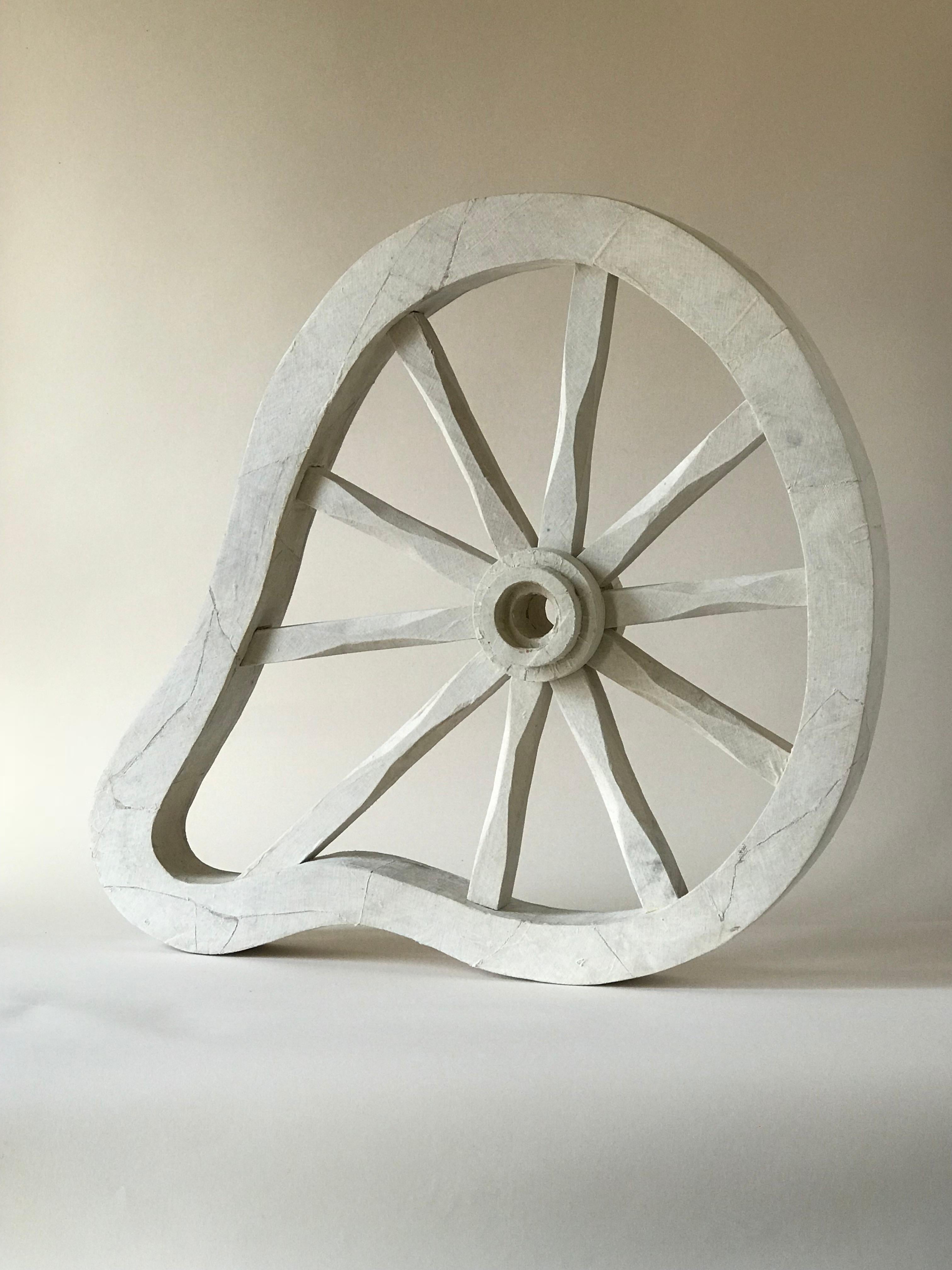 Sculpture; 'Wheel' - Brown Still-Life Sculpture by Kelly Bugden + Van Wifvat