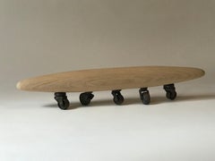 Abstract Skateboard wood Sculpture: 'Wheels'