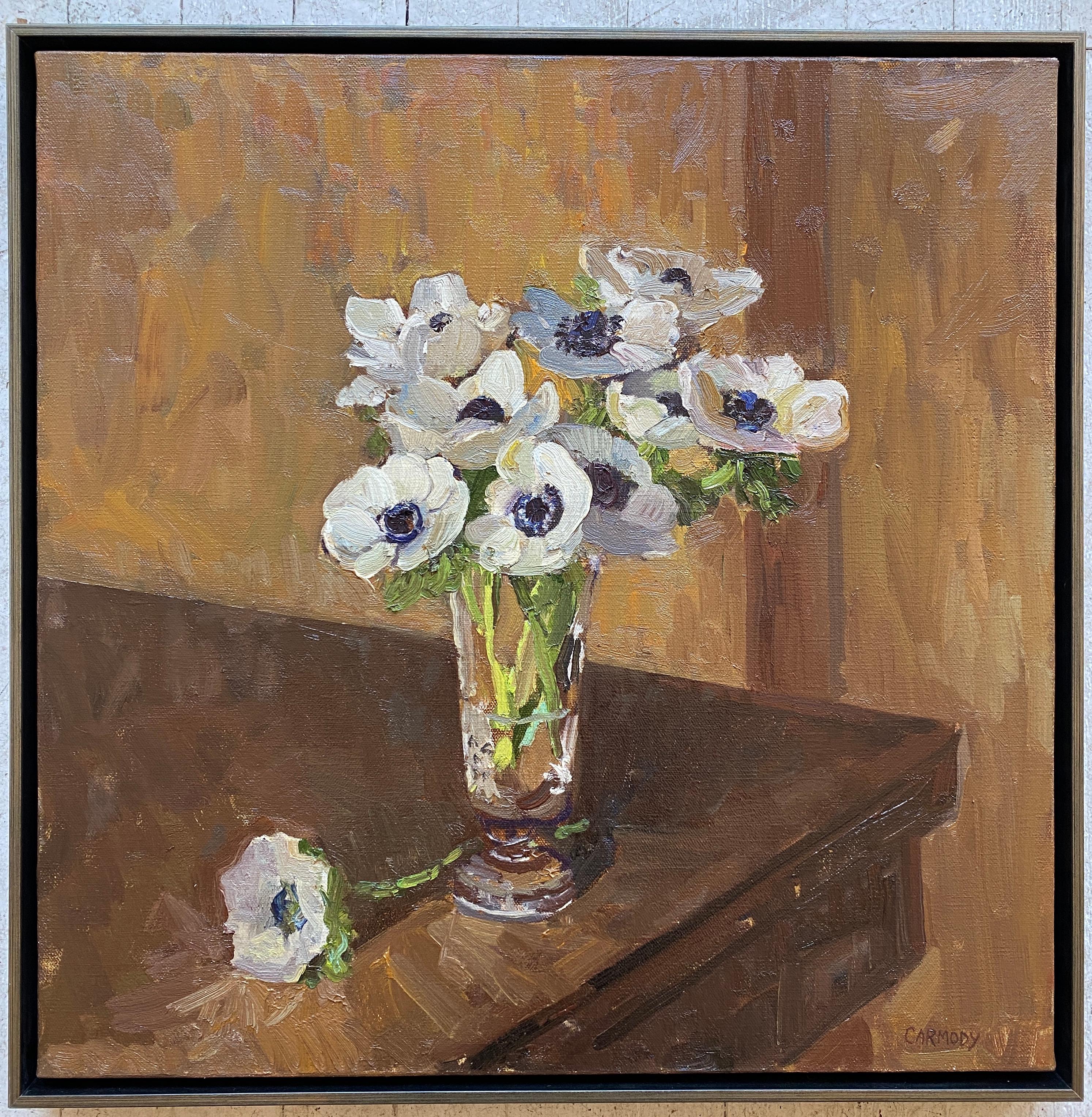 Lie Round Eye in the Still Below - Painting by Kelly Carmody