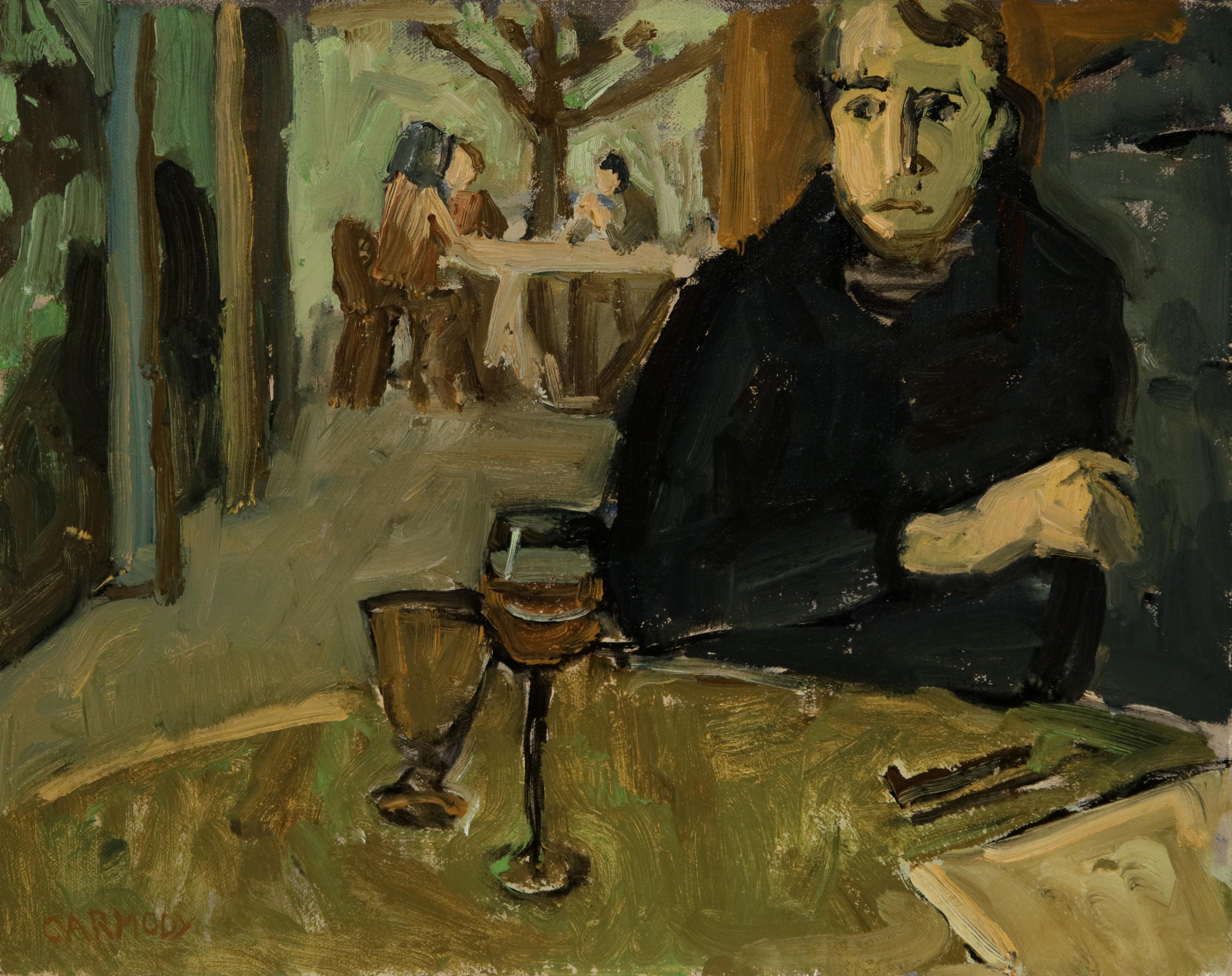 Kelly Carmody Figurative Painting - At the Bar