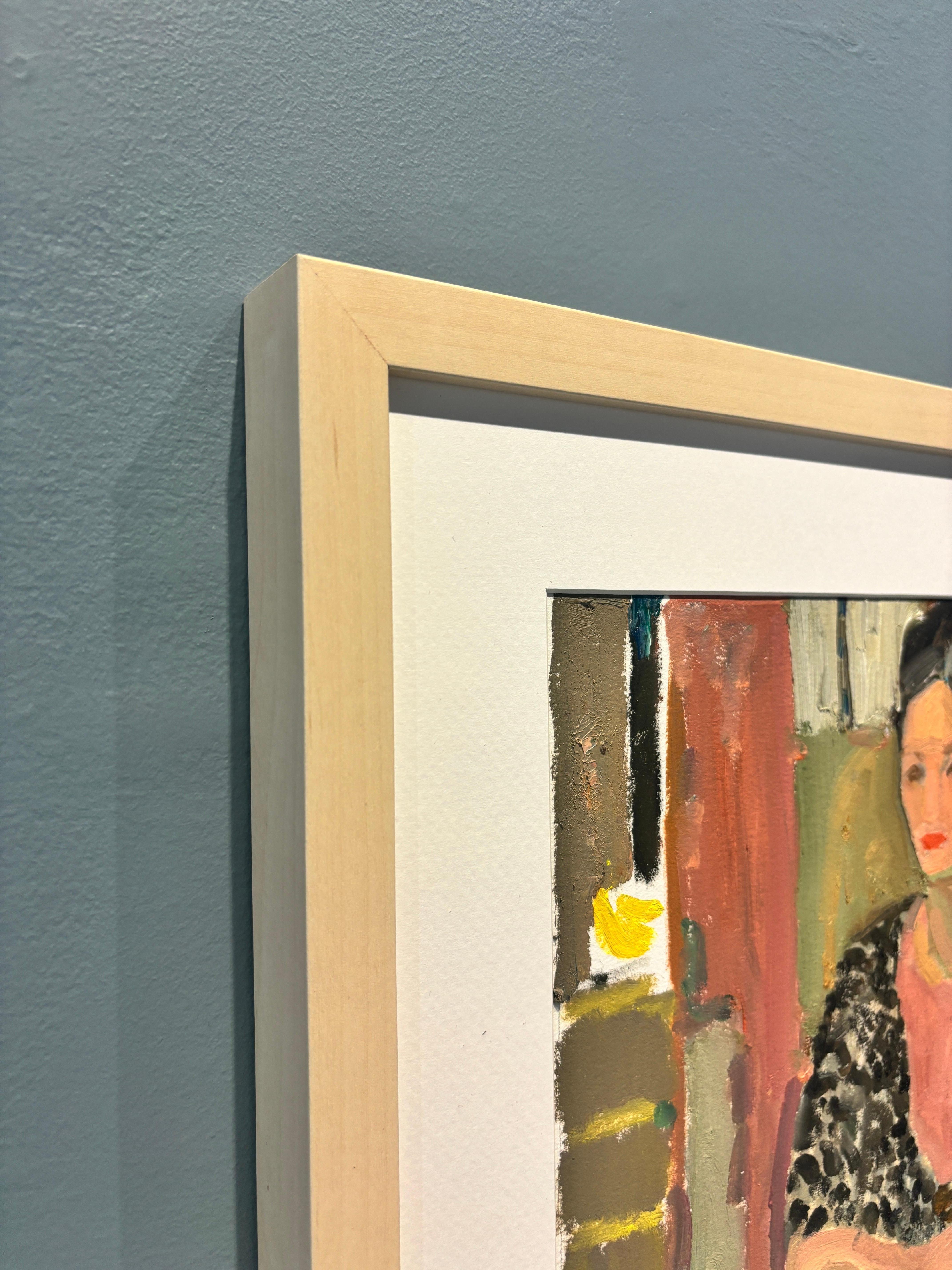An oil painting on paper - framed and matted. Optional Plexiglass included.

17 x 13 inches, framed

Kelly Carmody (b. 1977, Massachusetts) Rooted in realism, Carmody’s compositions start very traditional in subject and composition; however, she