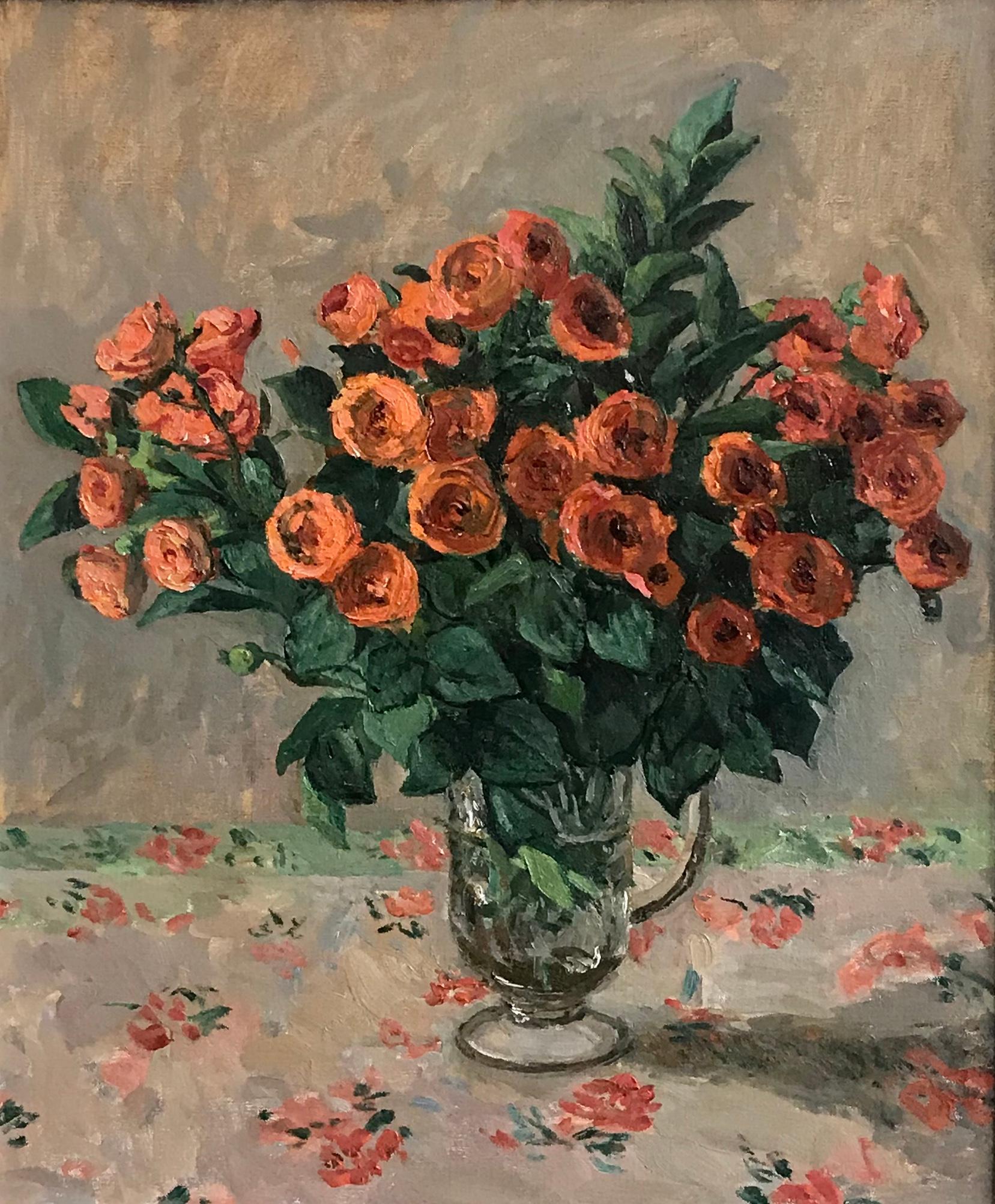 Kelly Carmody Still-Life Painting - Orange Roses