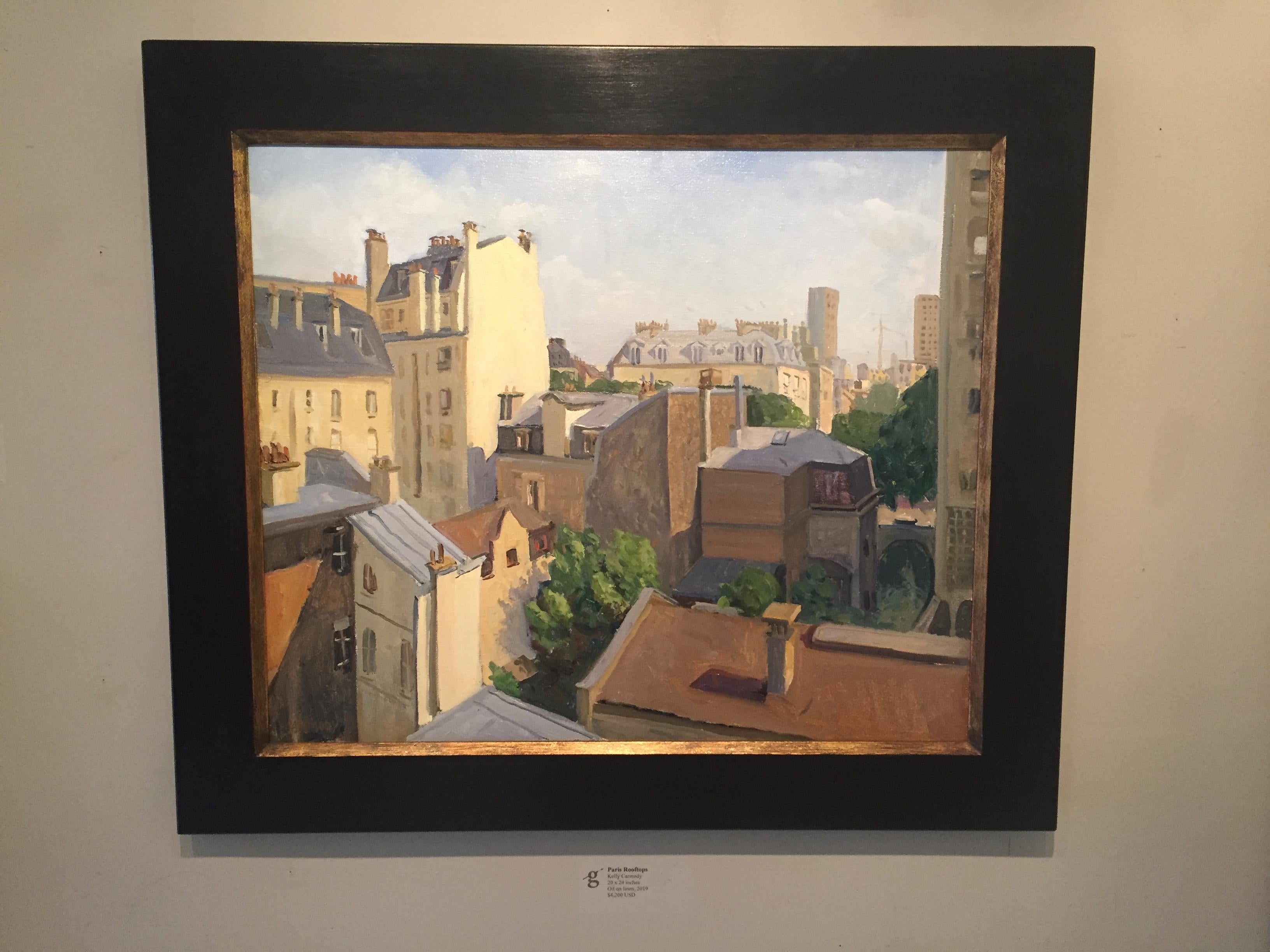 Paris Rooftops - Painting by Kelly Carmody