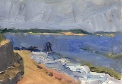 "Shell Beach" peinture impressionniste contemporaine d'un paysage de plage de Shelter Island