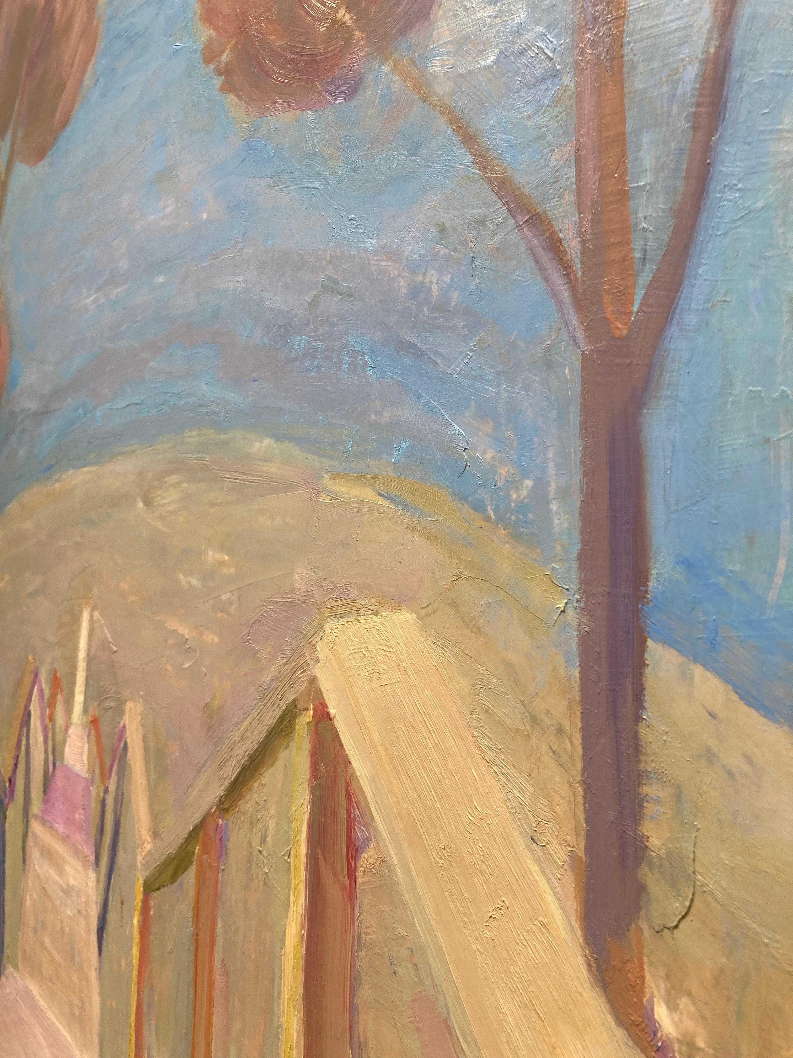 « Stairs, Shelter Island », paysage violet et rose d'escaliers jusqu'à la plage 9