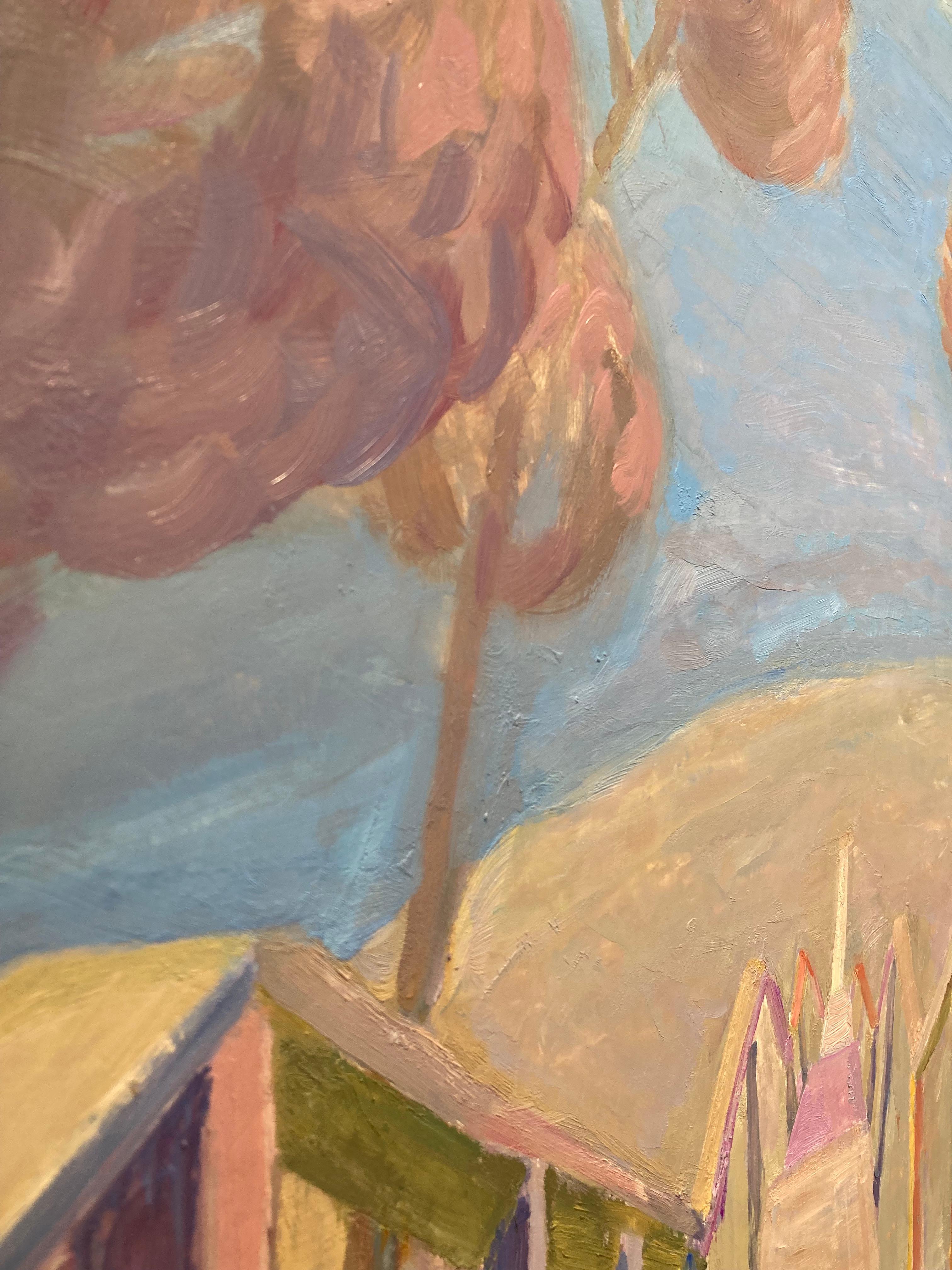 « Stairs, Shelter Island », paysage violet et rose d'escaliers jusqu'à la plage 10