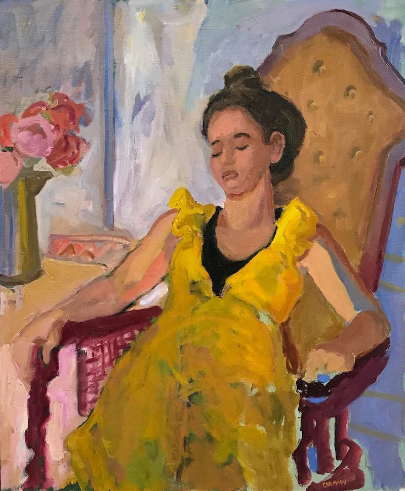 Kelly Carmody Interior Painting - Yellow Dress