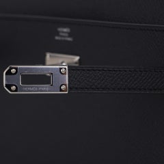 Kelly Kelly Classique To Go Brieftasche schwarz Epsom Palladium Hardware Neu w / Box