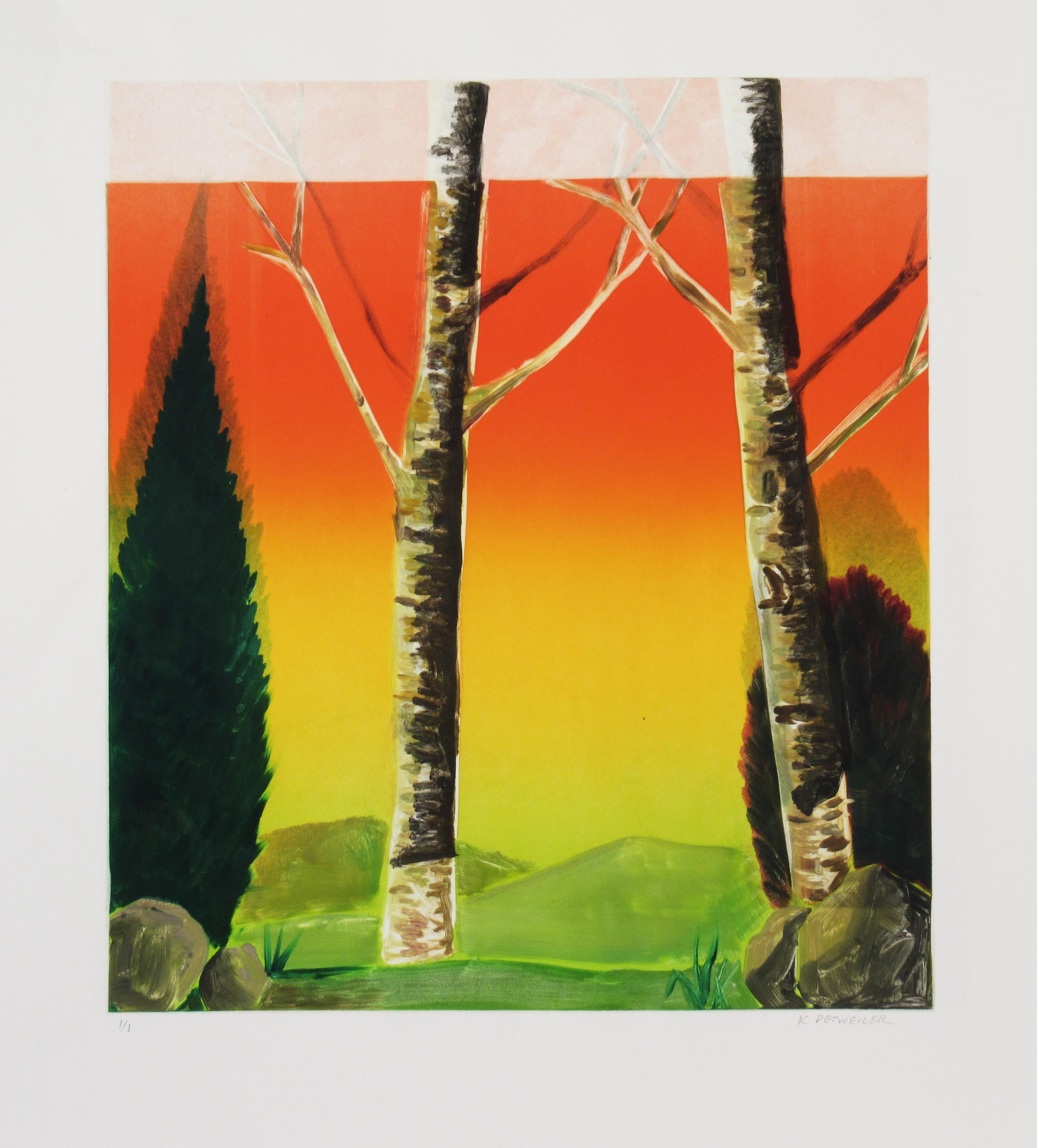 Kelly Detweiler Print - Trees