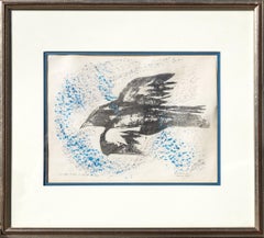 Silver Bird in Blue Wind