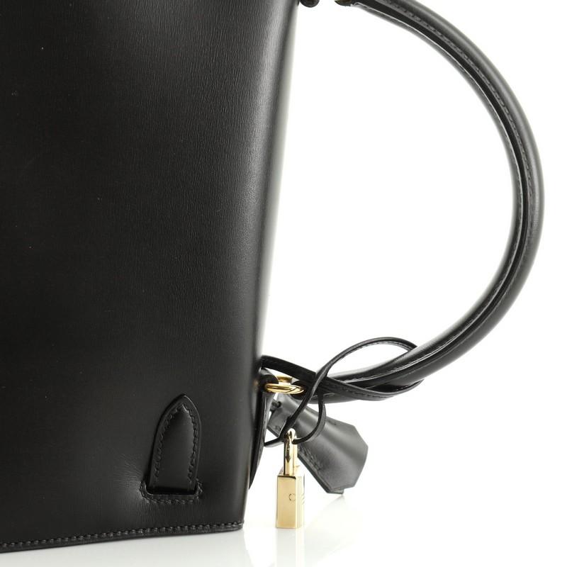 Kelly Handbag Noir Box Calf with Gold Hardware 28 3
