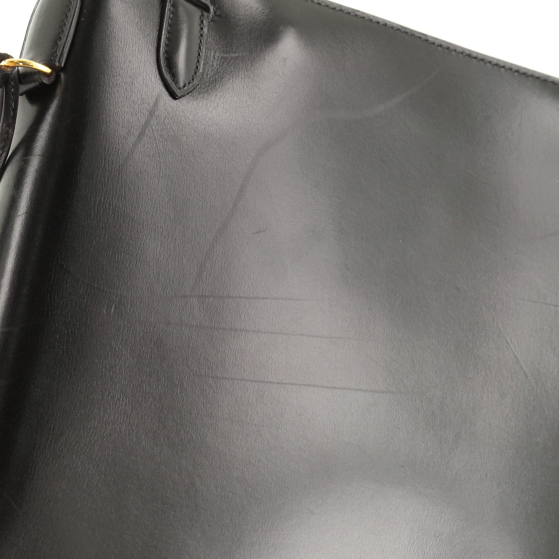 Kelly Handbag Noir Box Calf with Gold Hardware 32 4