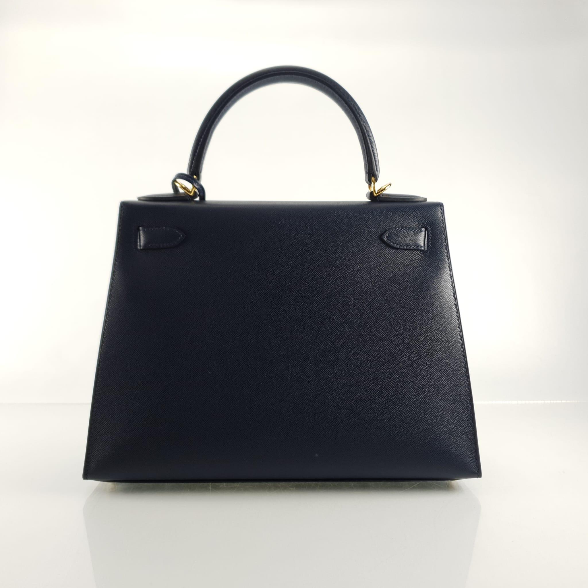 Hermes kelly 28 bleu nuit sale