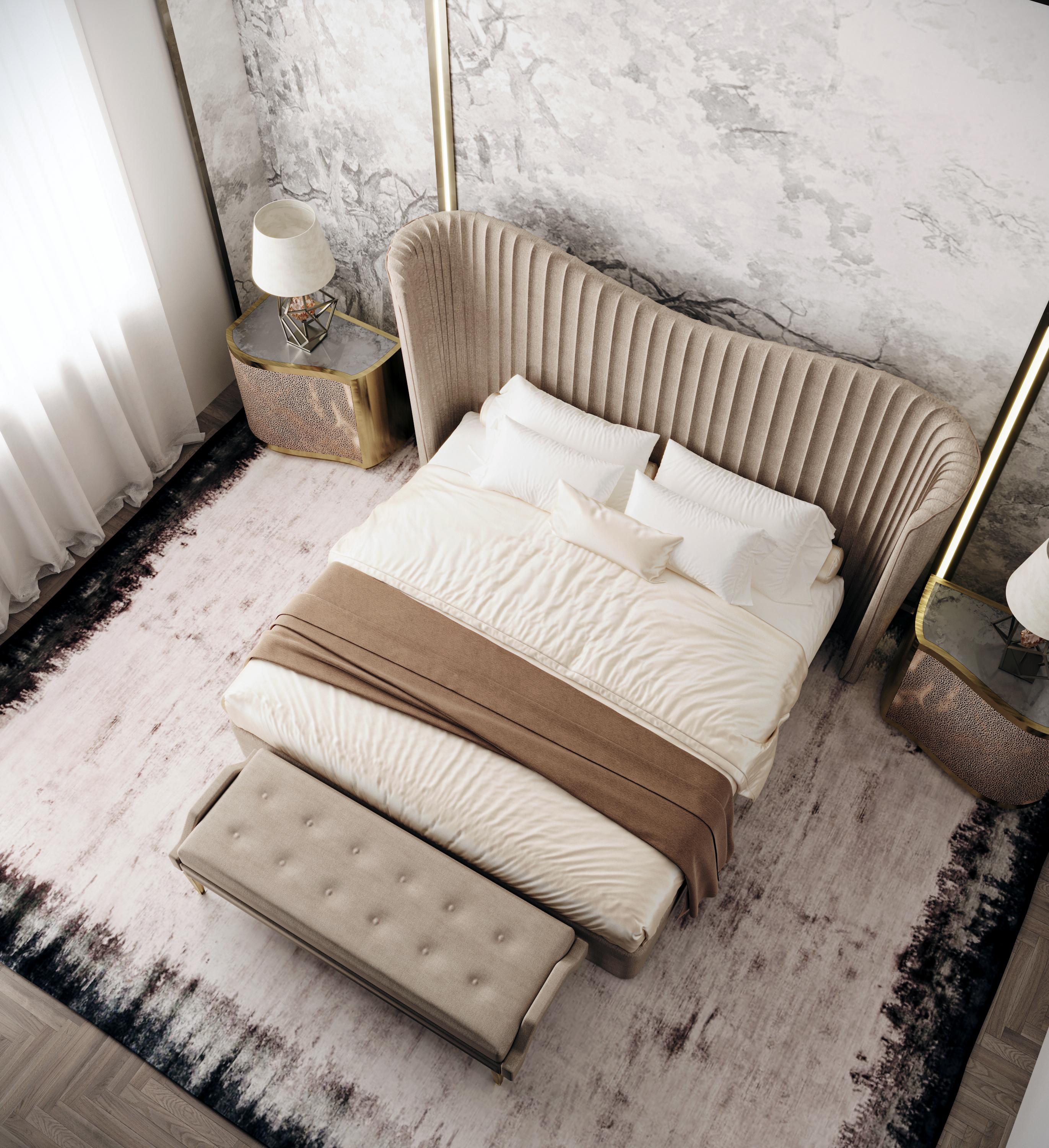 Fabric Kelly King Size Bed For Sale