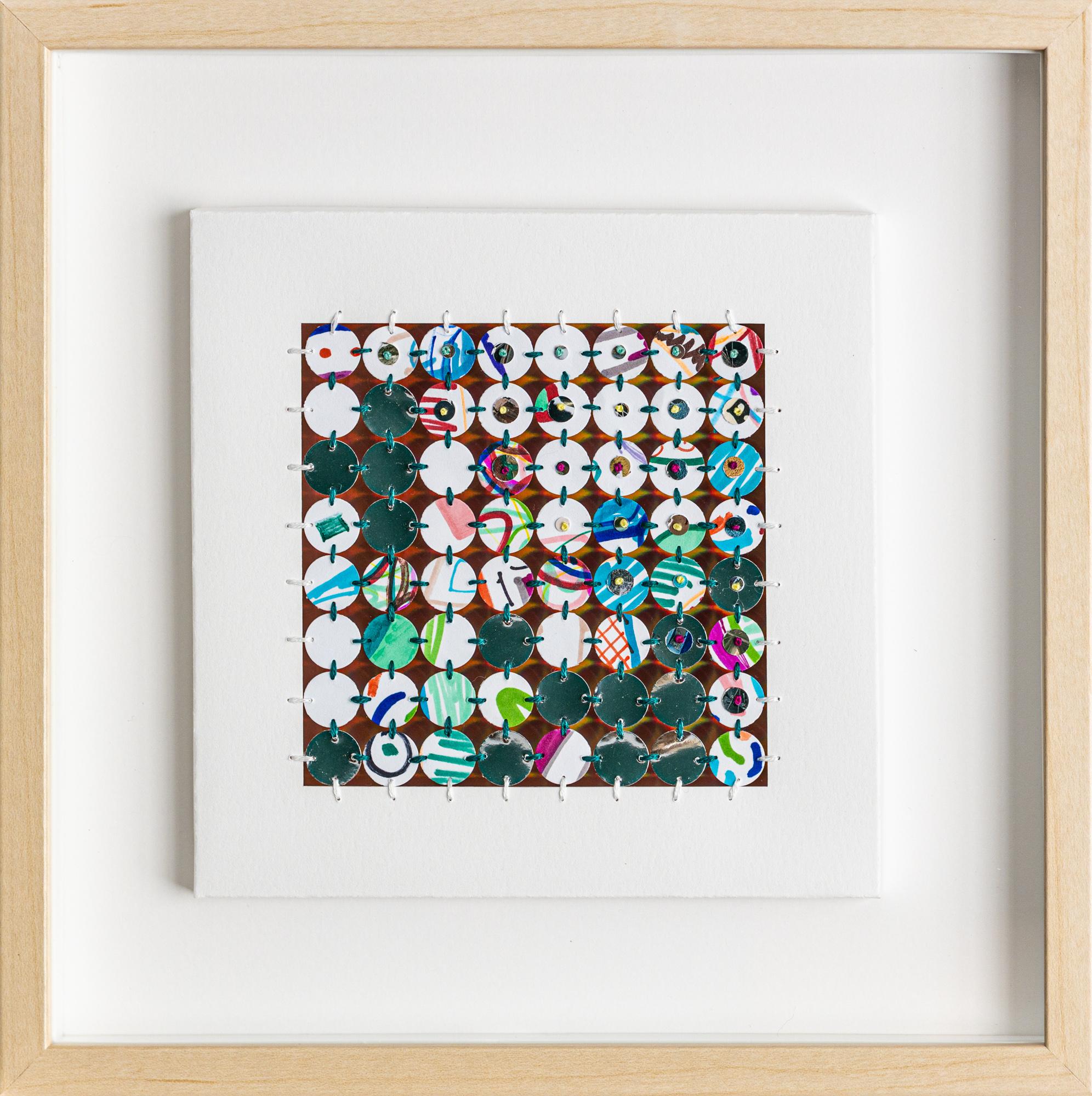 Centering Square (Rainbow) - Mixed Media Art by Kelly Kozma