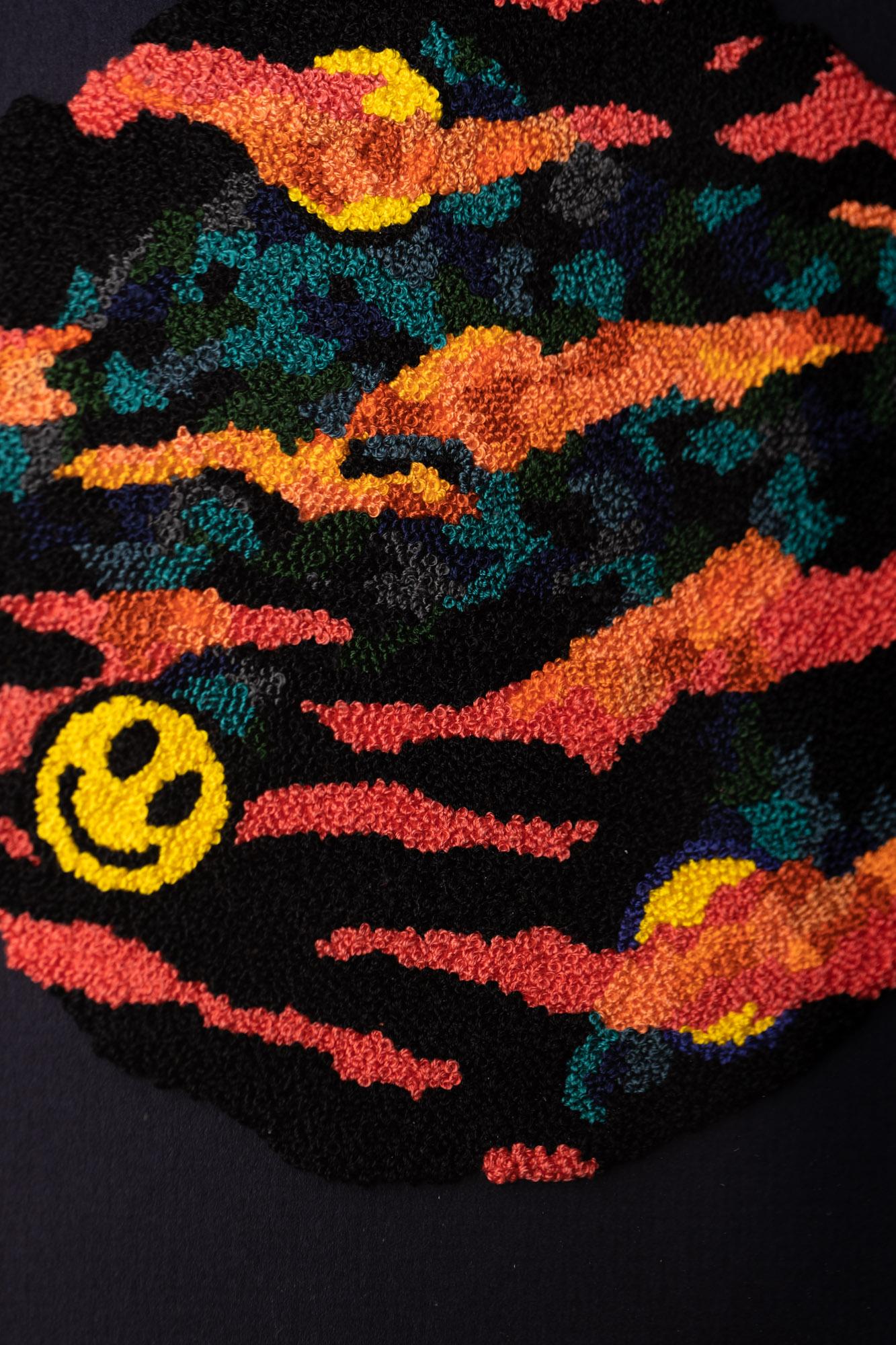 This fabric work titled 