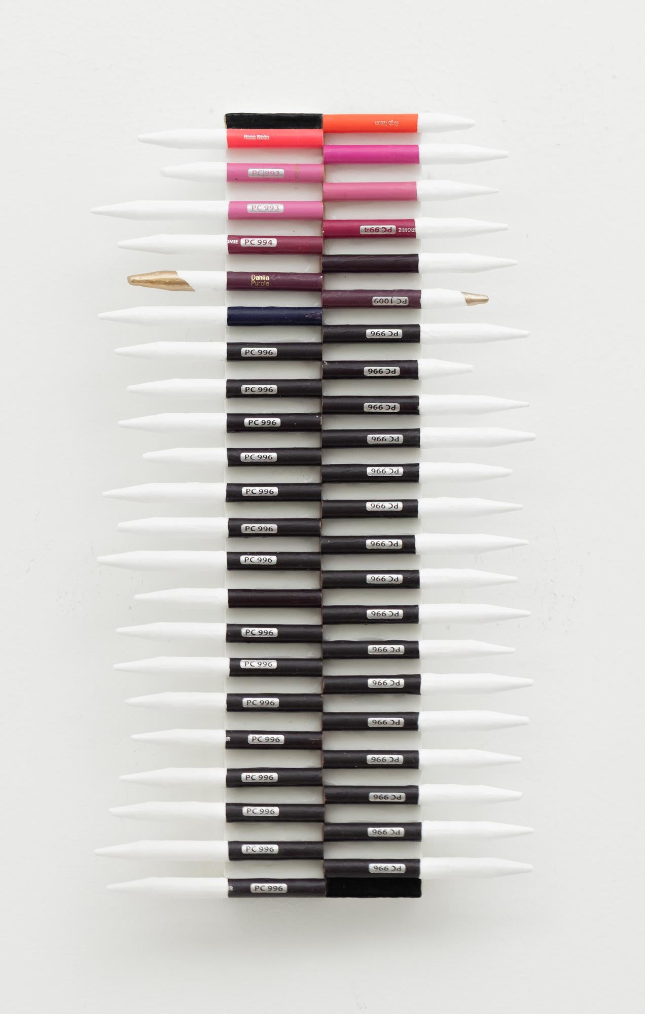 "Infinite Purpose: Purple
Pink" Color Pencil and Acrylic Gradient