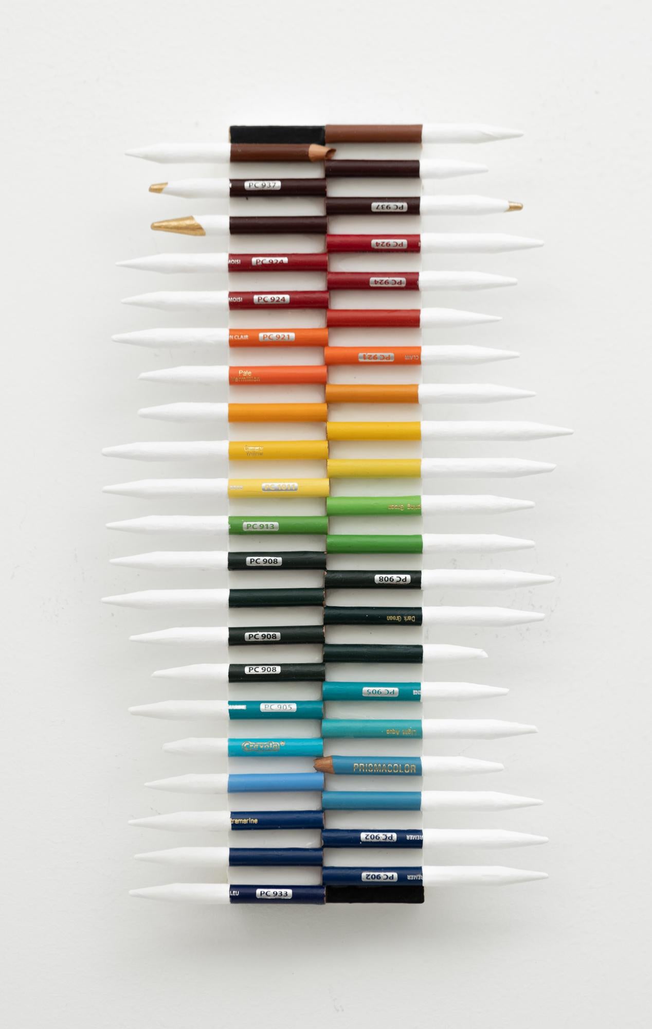 "Infinite Purpose: Rainbow" Found Artist Materials in Wall-Mounted Sculpture