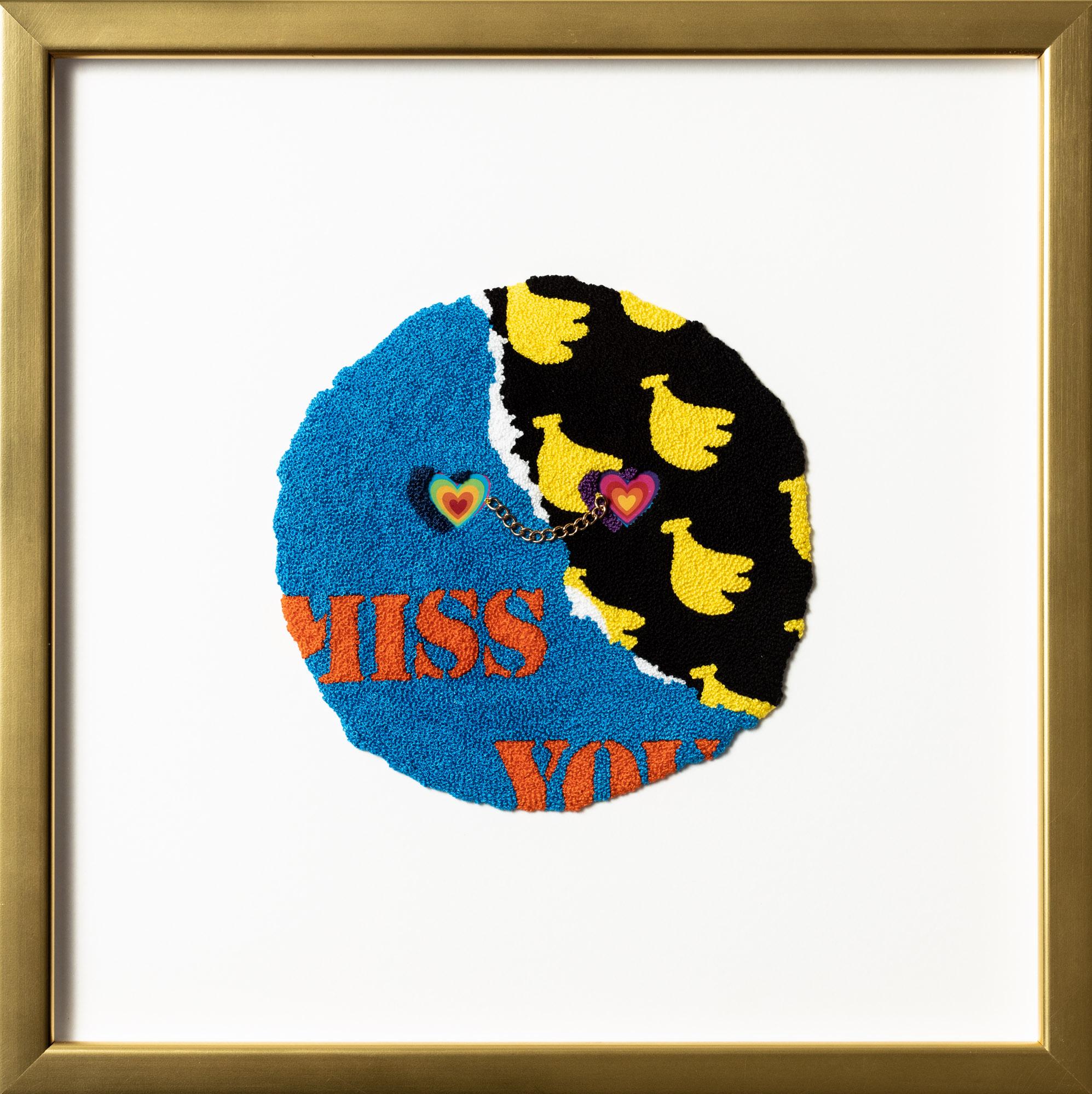 Miss You - Mixed Media Art by Kelly Kozma