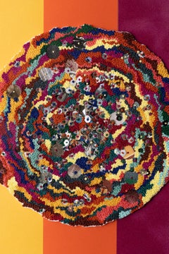 "New Address" Contemporary Hand Embroidery and Collage